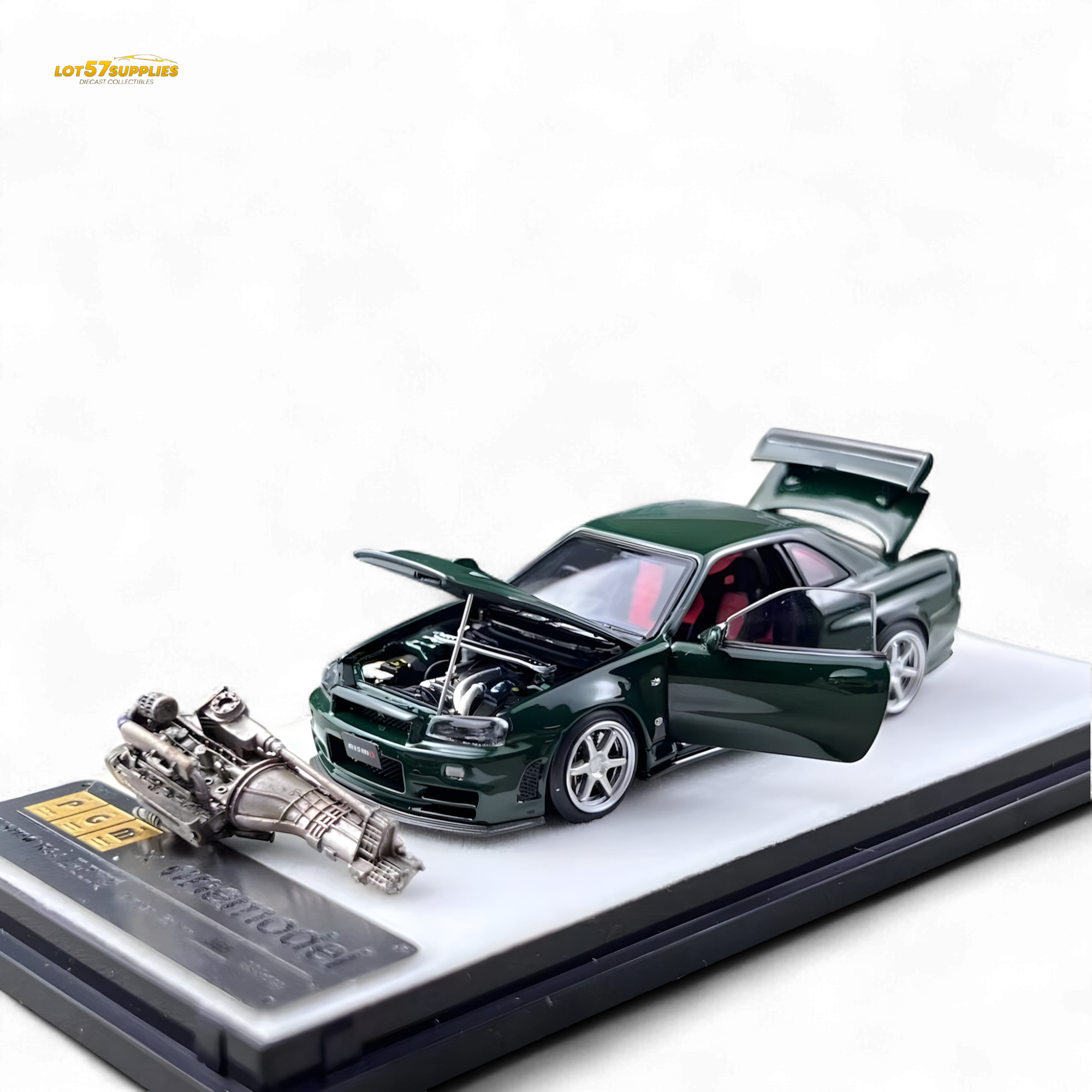 PGM Nissan GTR R34 Z-TUNE British Green 1:64