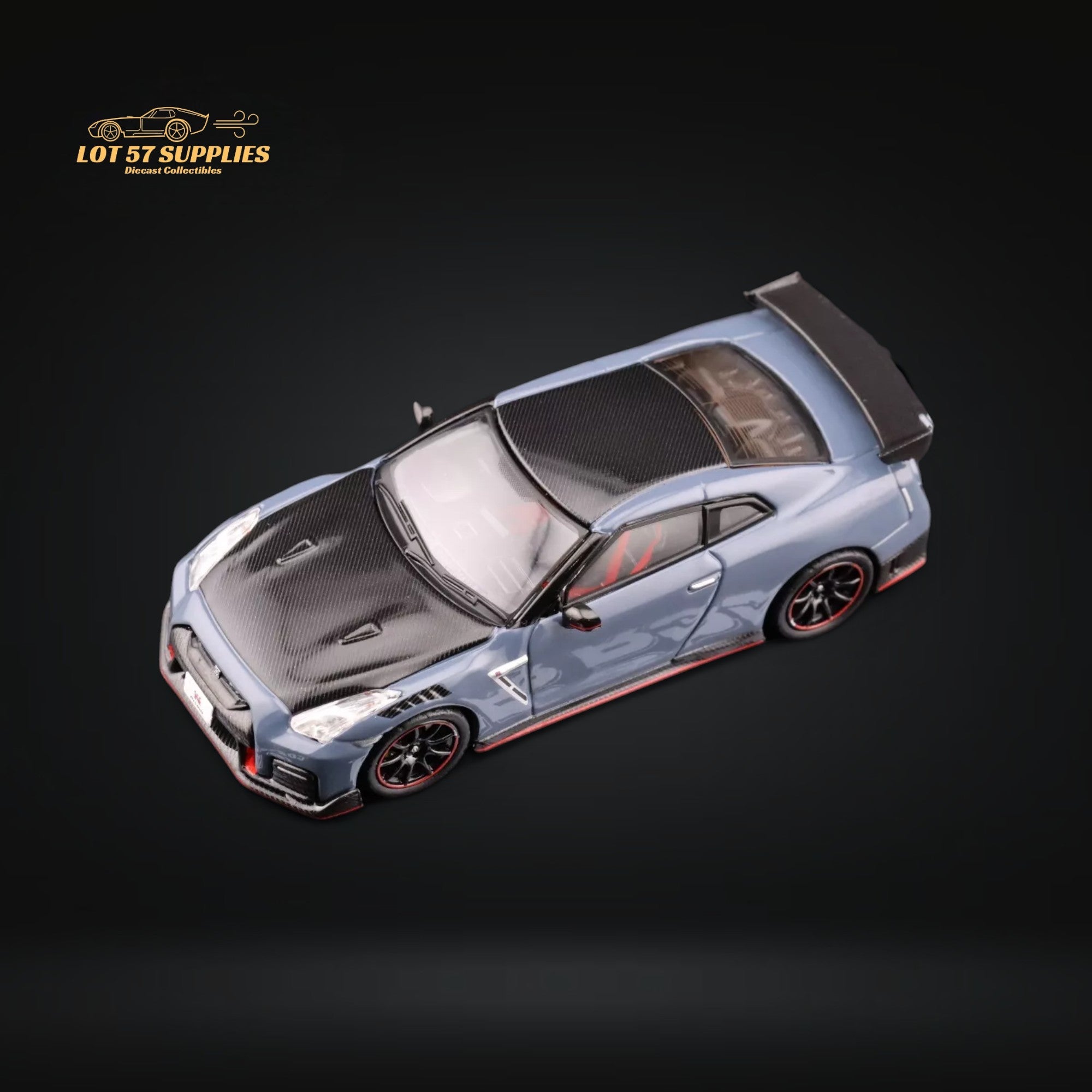 INNO64 Nissan Skyline GT-R R35 Nismo Stealth Gray 1:64