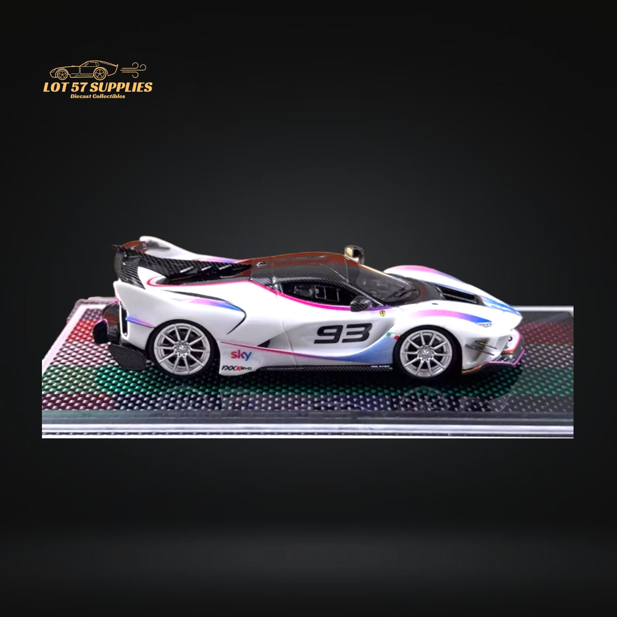 U2 Ferrari FXX-K Evo White #93 1:64