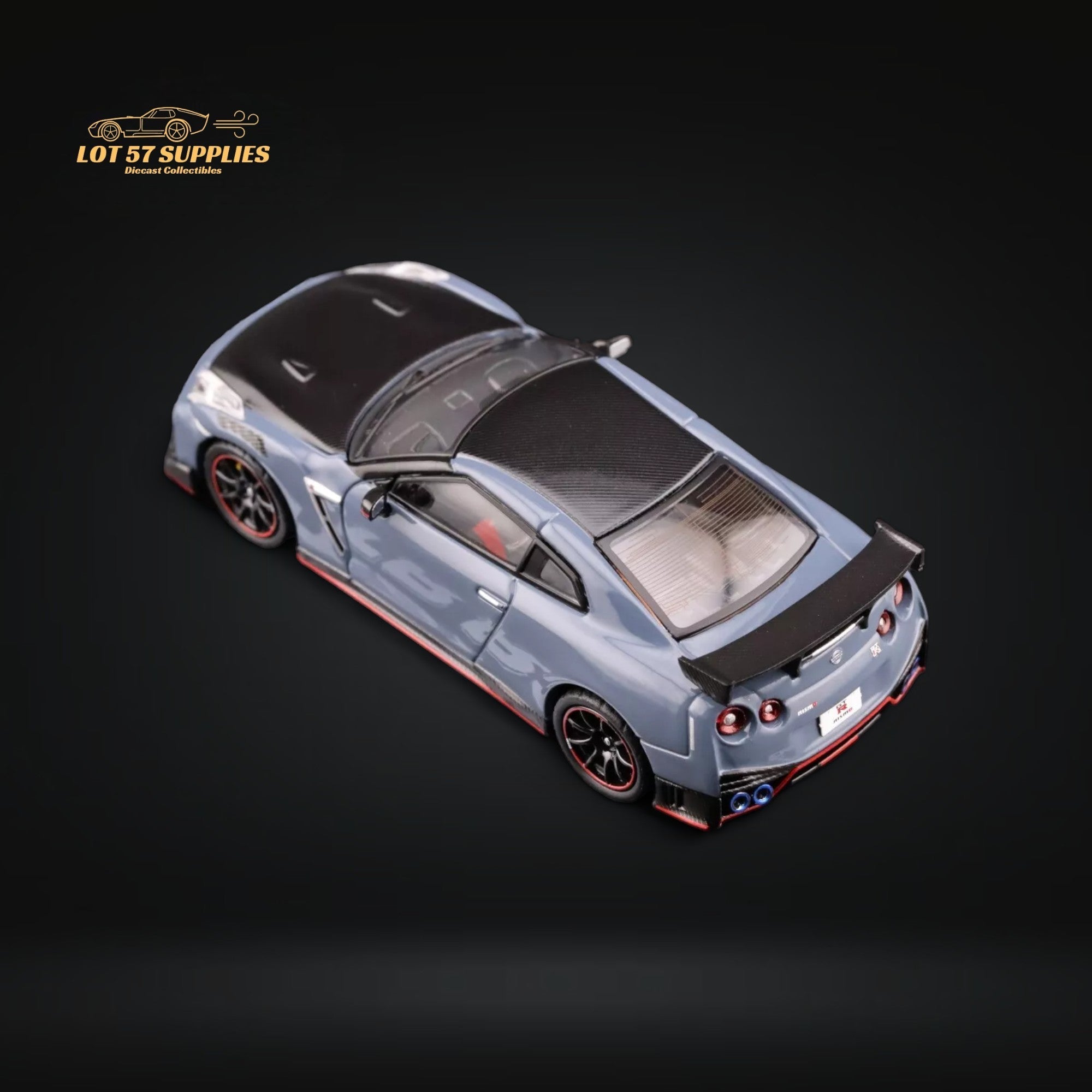 INNO64 Nissan Skyline GT-R R35 Nismo Stealth Gray 1:64