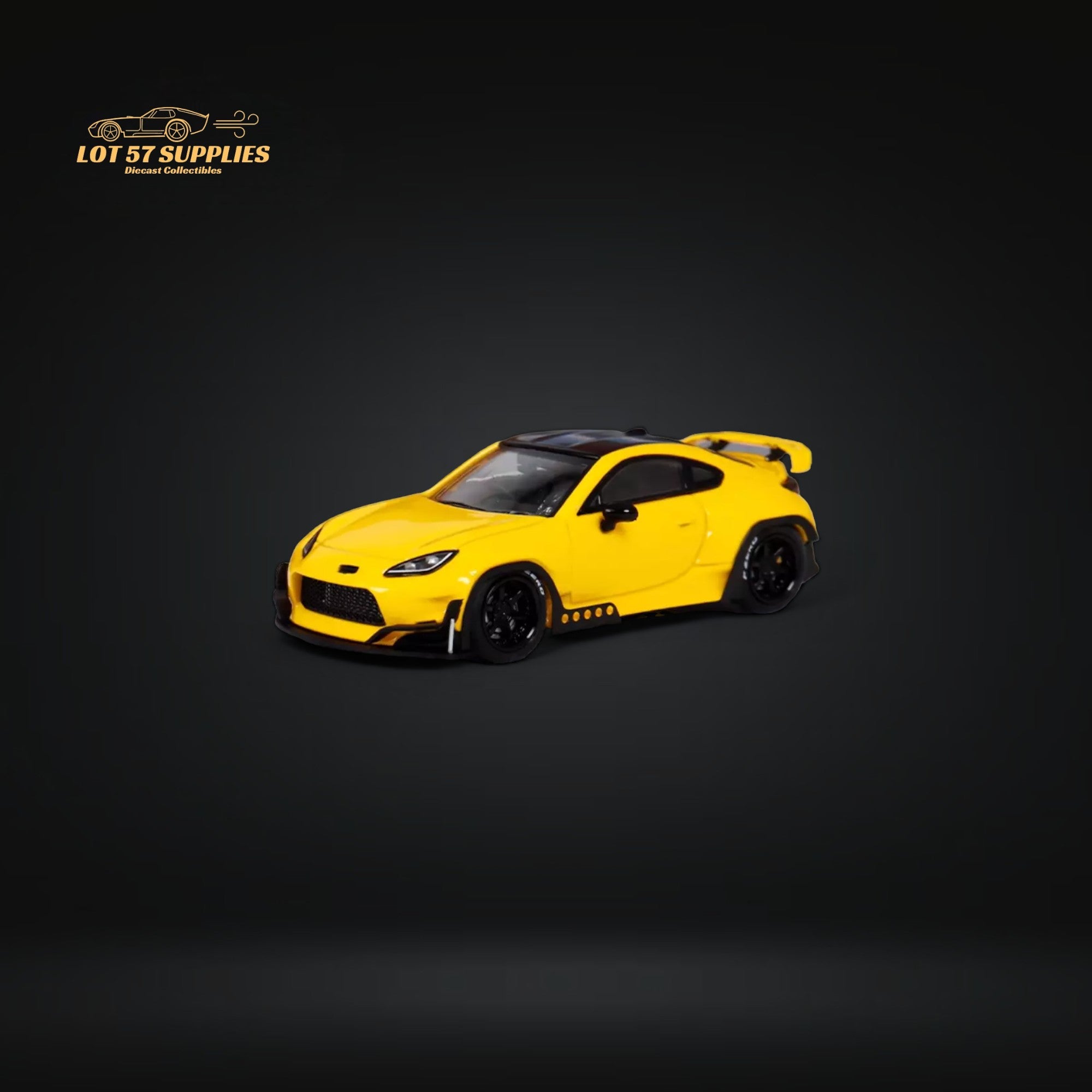 Fuji Toyota GR86 Pandem 2nd Gen Yellow 1:64