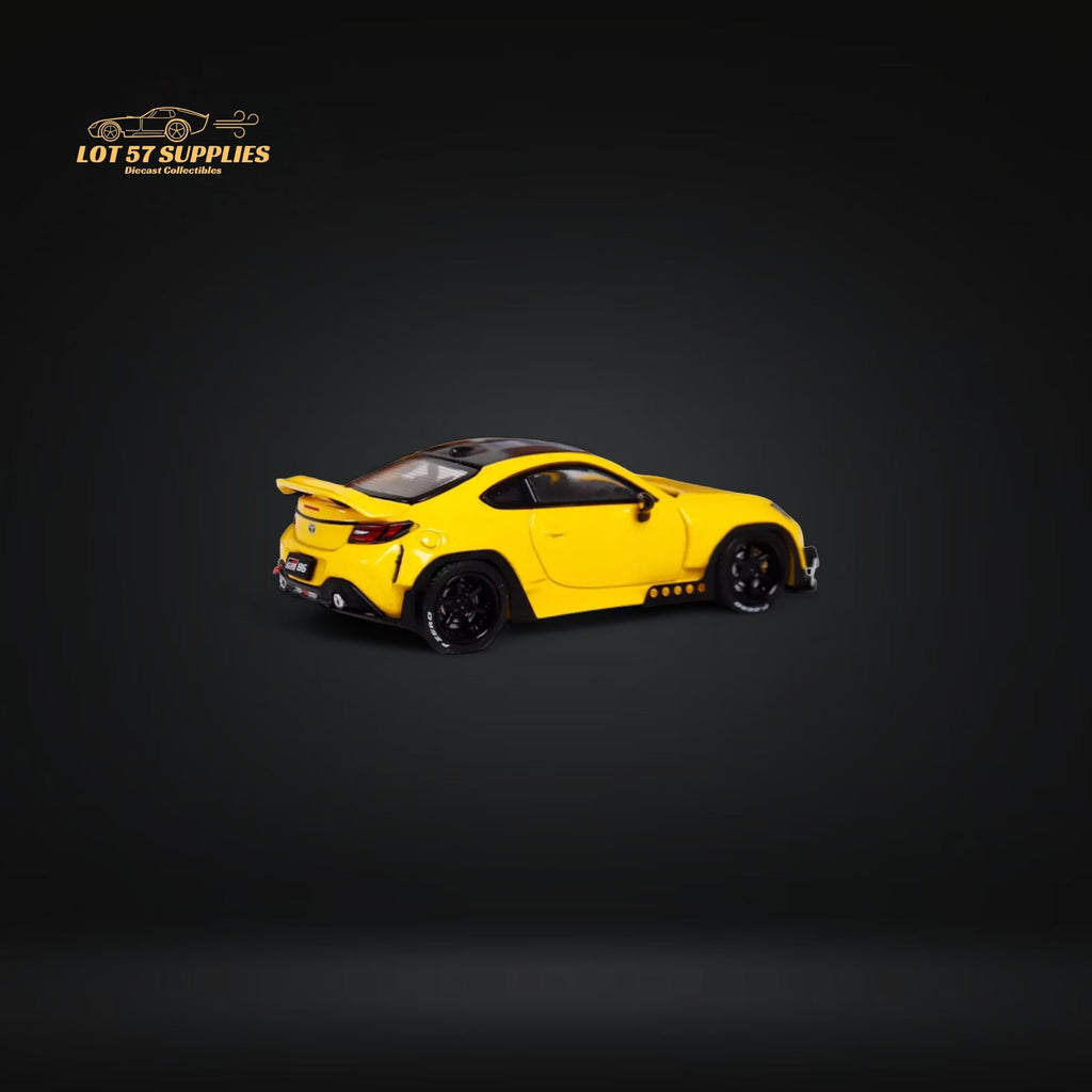 Fuji Toyota GR86 Pandem 2nd Gen Yellow 1:64
