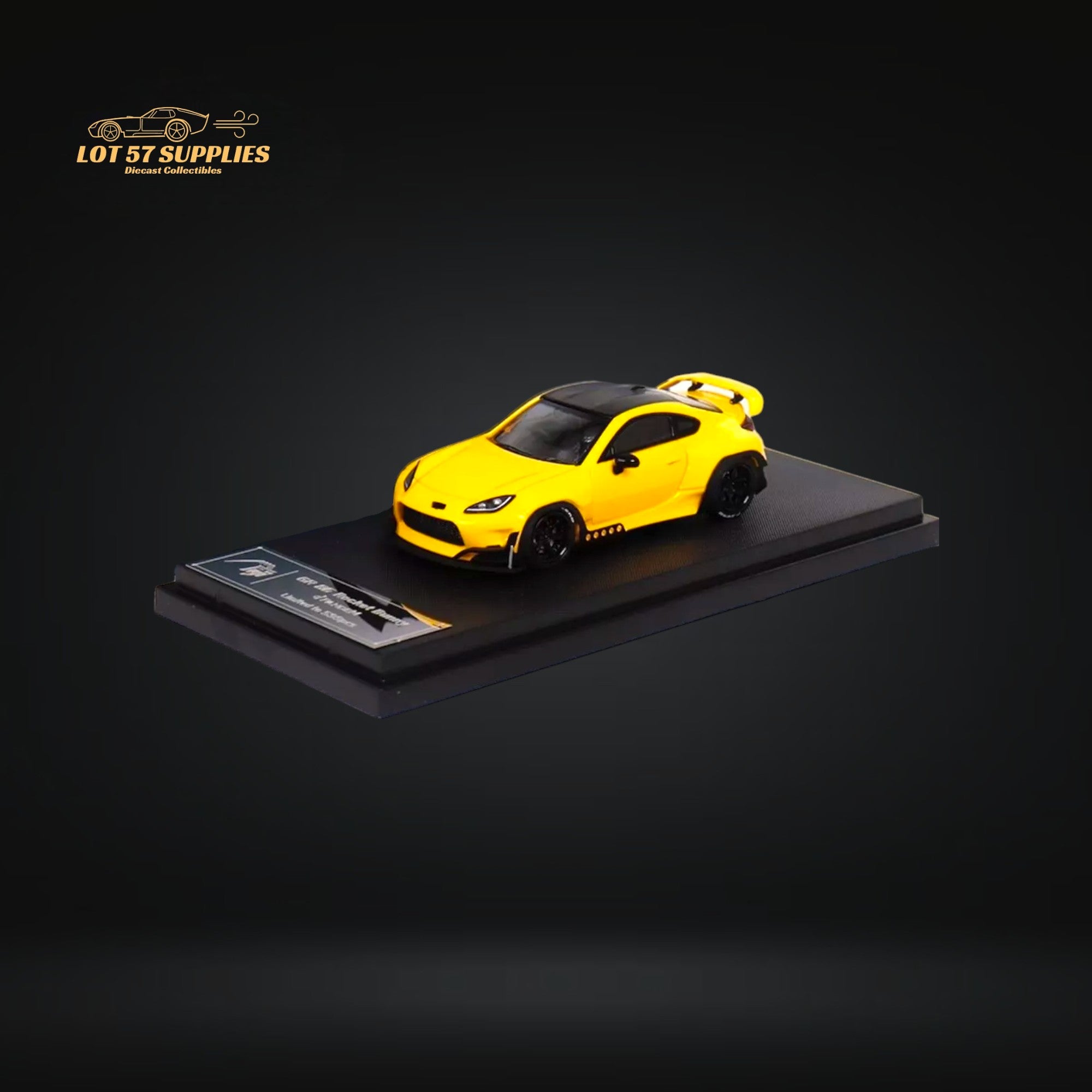 Fuji Toyota GR86 Pandem 2nd Gen Yellow 1:64