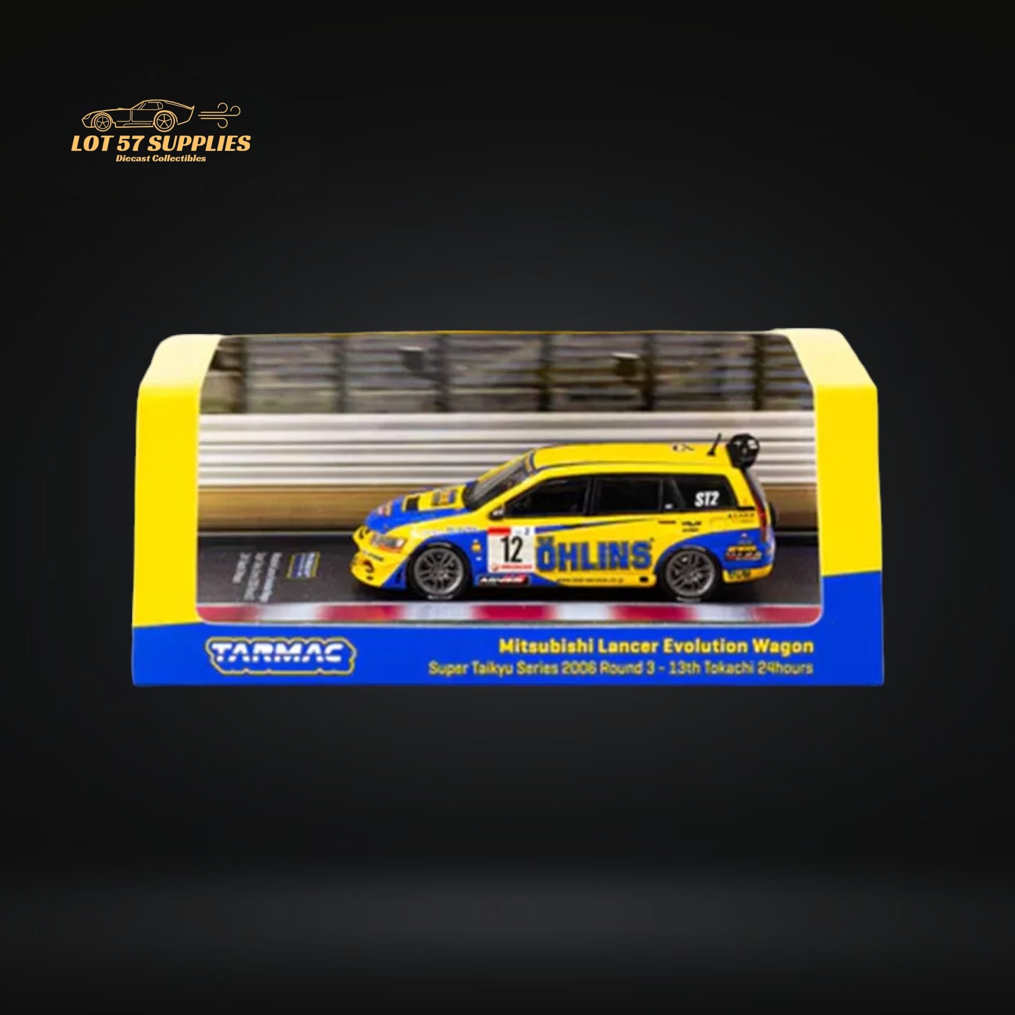Tarmac Works Mitsubishi Lancer Evolution Wagon Ohlins 1:64