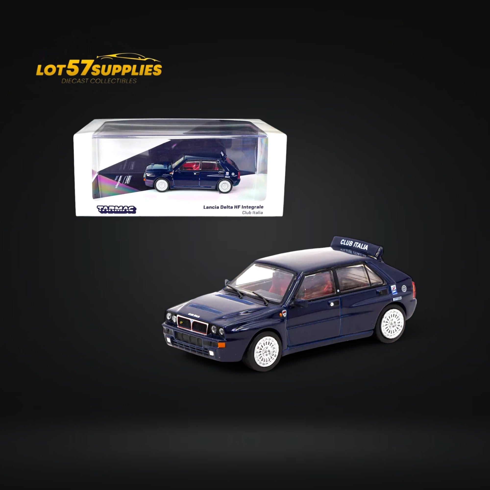 Tarmac Works Lancia Delta HF Integrale Dark Blue 1:64