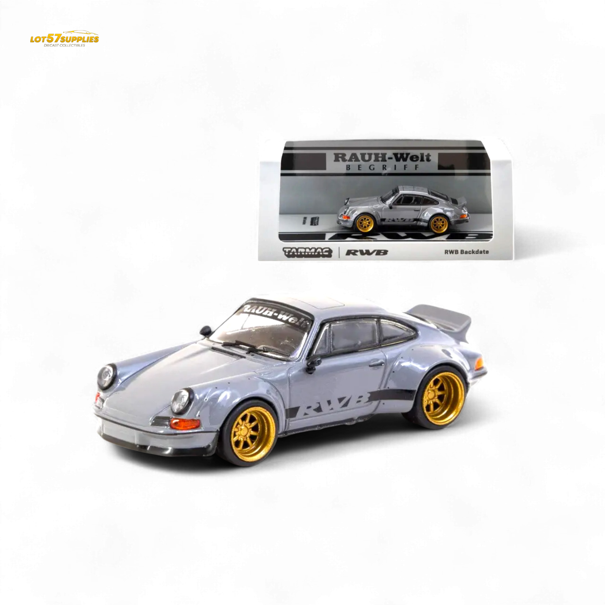Tarmac Works Porsche RWB Backdate Grey 1:64