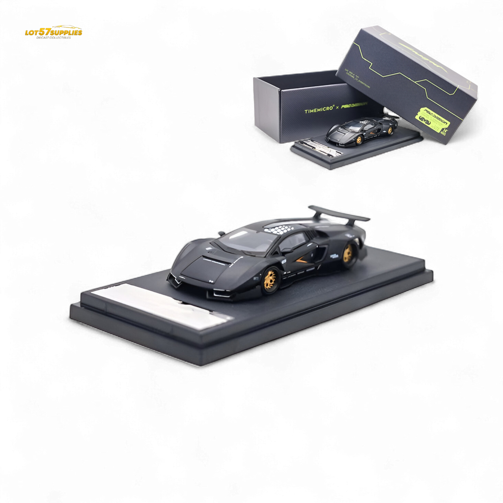 TimeMicro Countach Black 1:64
