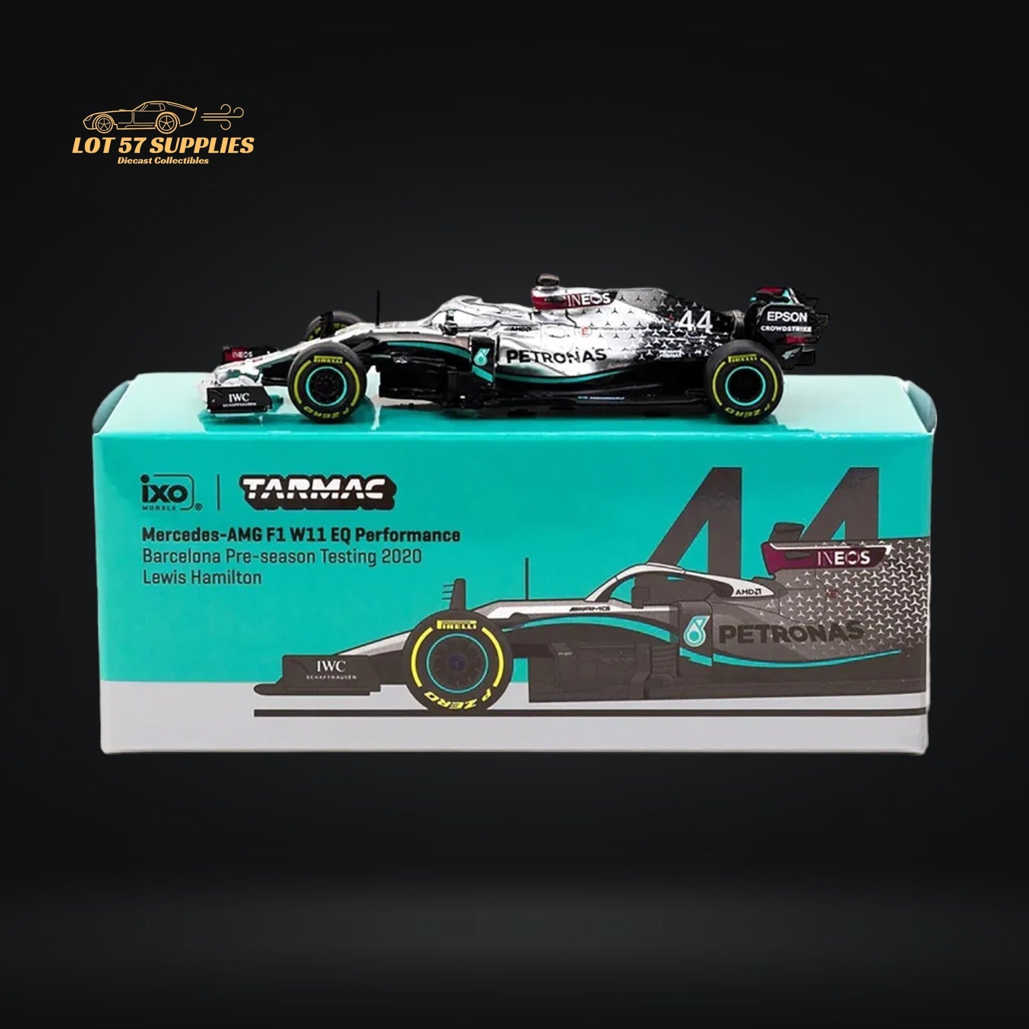 Tarmac Works Mercedes-AMG F1 W11 Lewis 1:64
