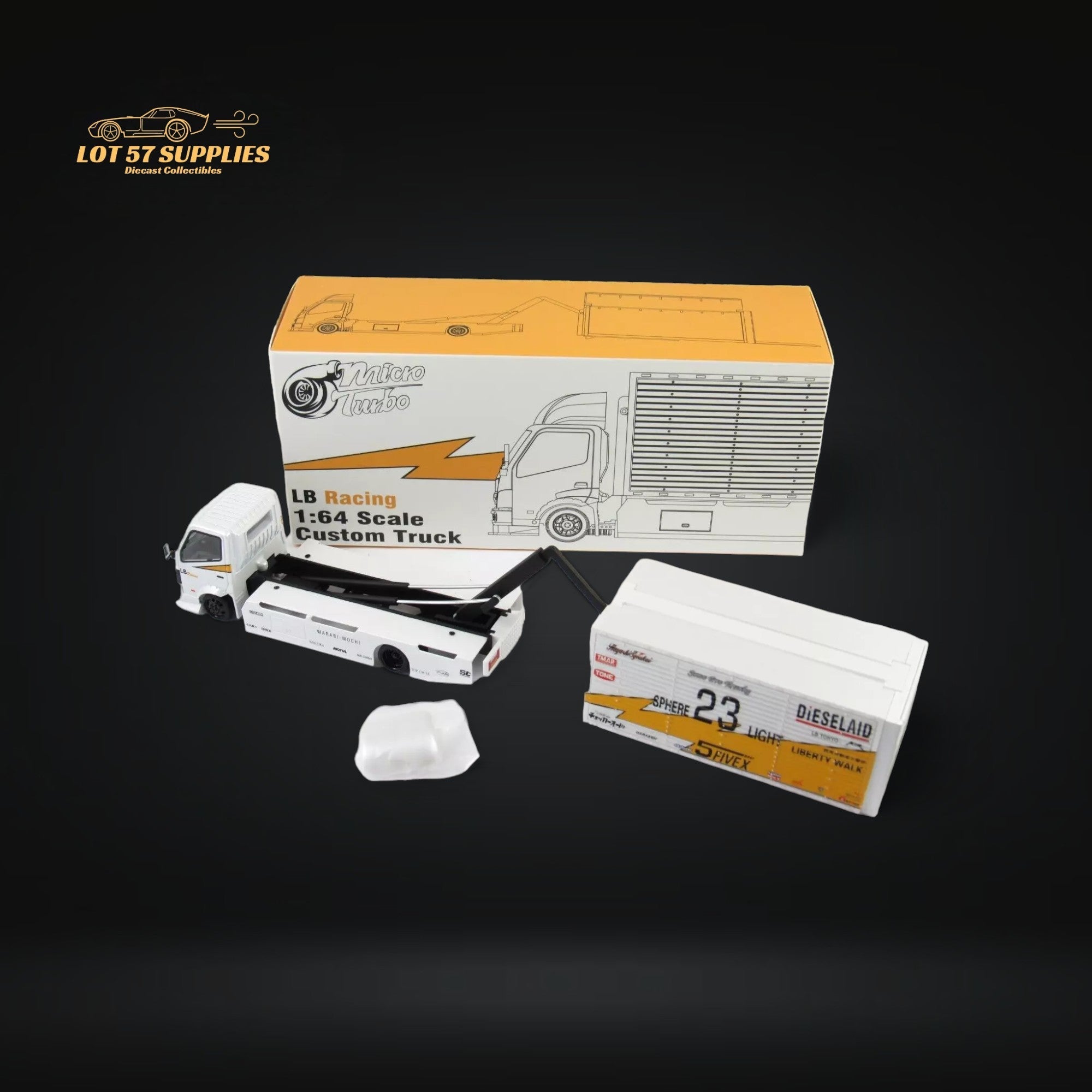 MicroTurbo Hino 300 LBWK Silhouette Lighting #23 1:64