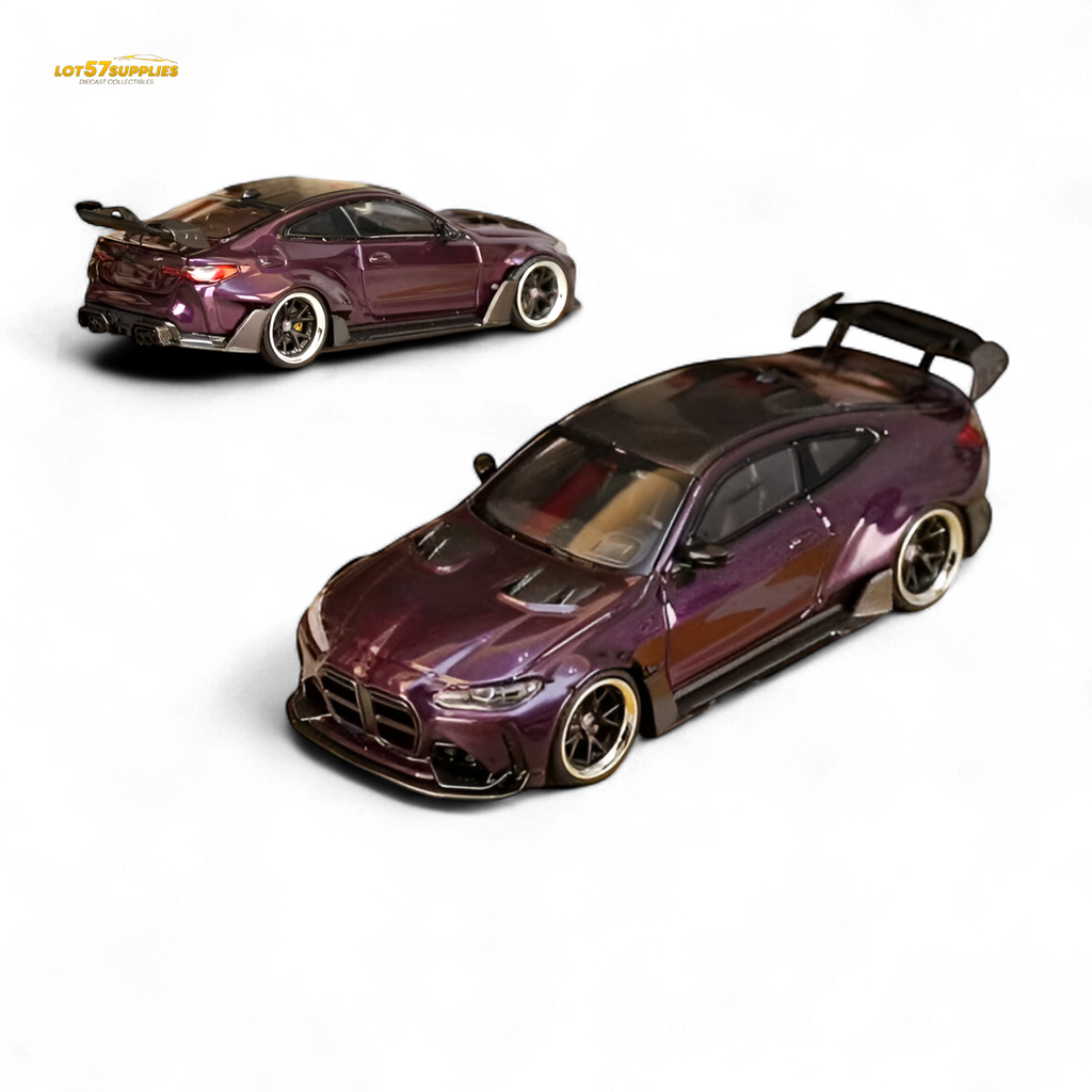 Street Weapon BMW M4 G82 Widebody Dark Purple 1:64