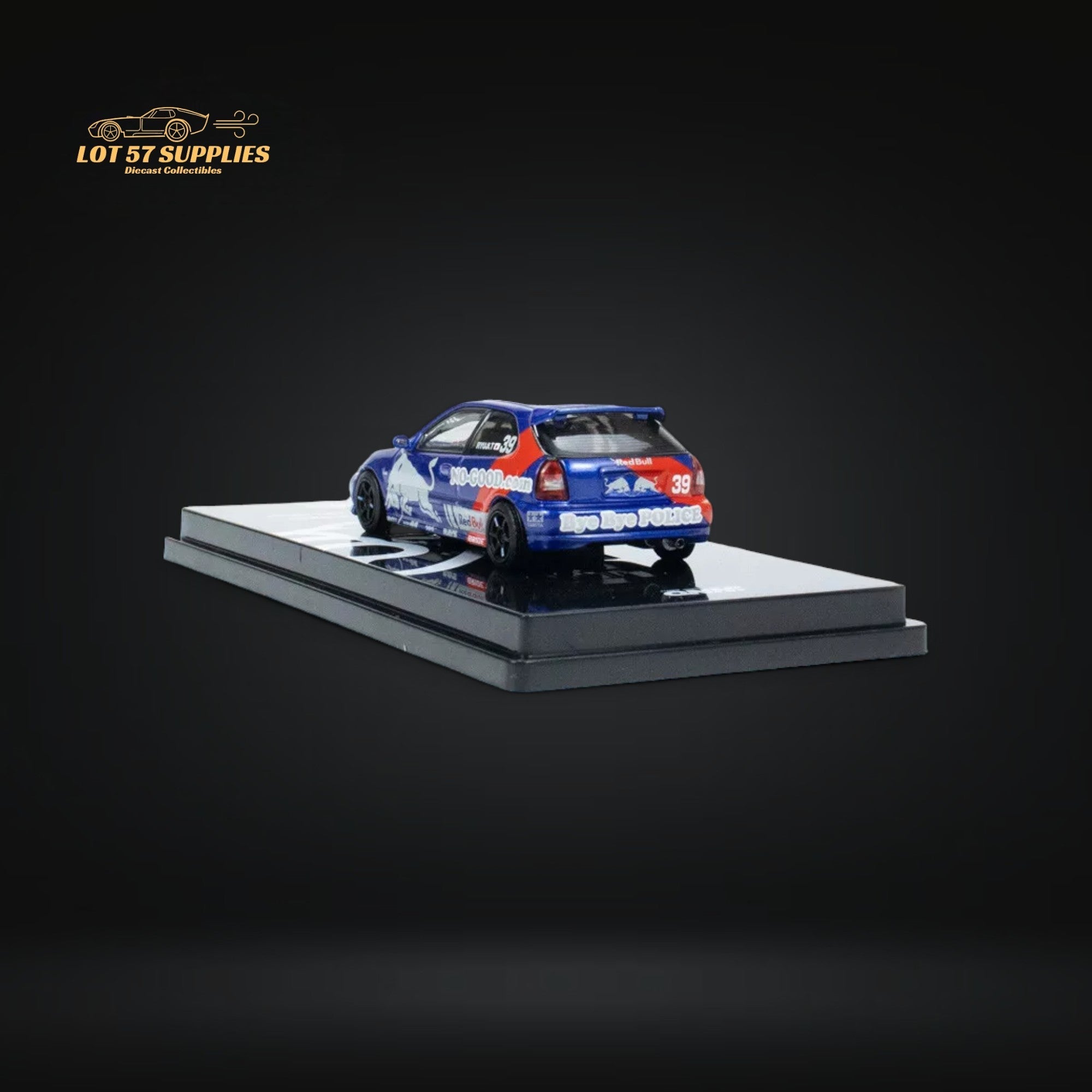 INNO64 Honda Civic Type-R EK9 NO GOOD RACING Red Bull Livery 1:64