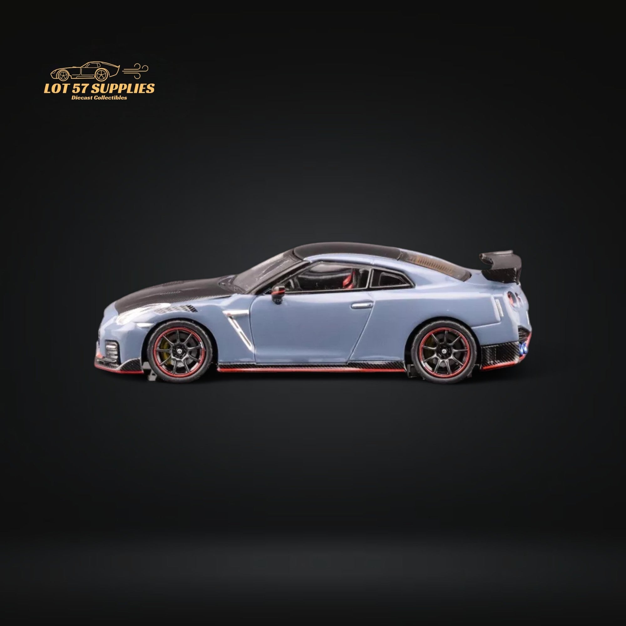 INNO64 Nissan Skyline GT-R R35 Nismo Stealth Gray 1:64