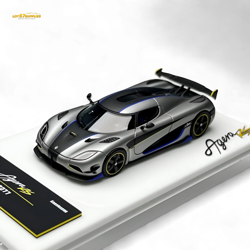 Guo Ji Agera RS Matte Silver Gray 1:64