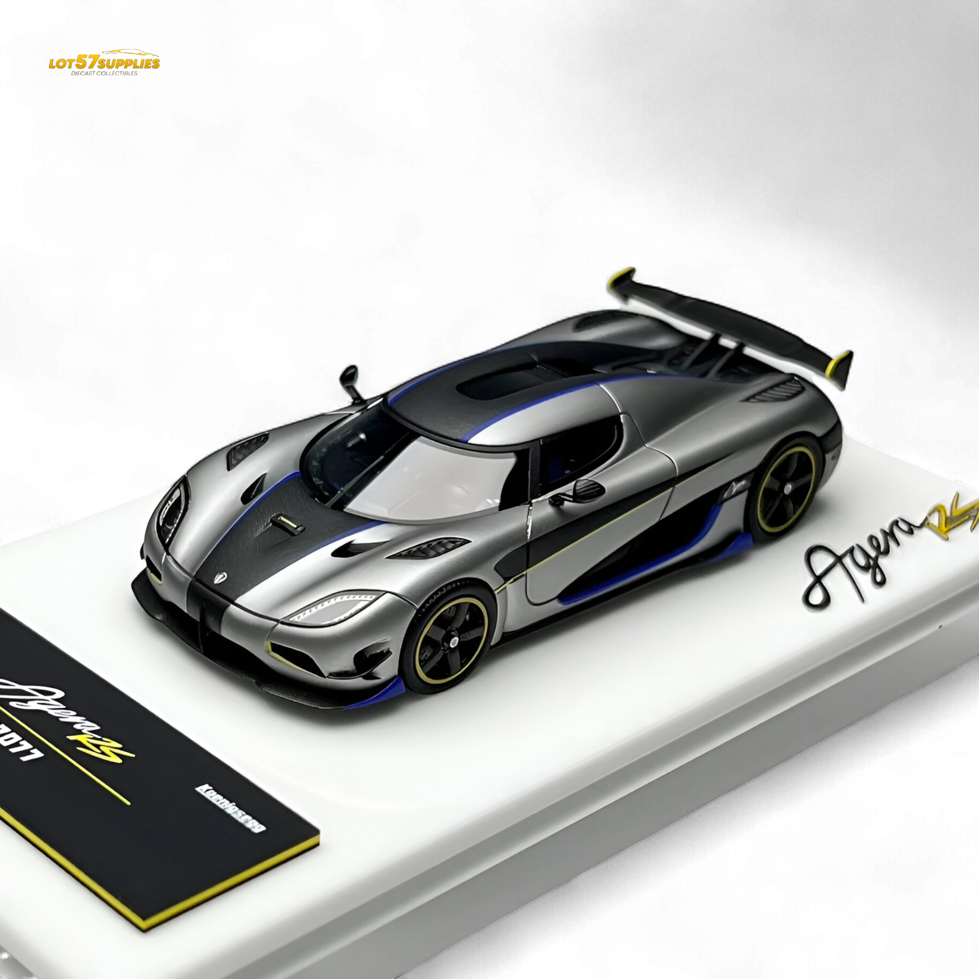 Guo Ji Agera RS Matte Silver Gray 1:64