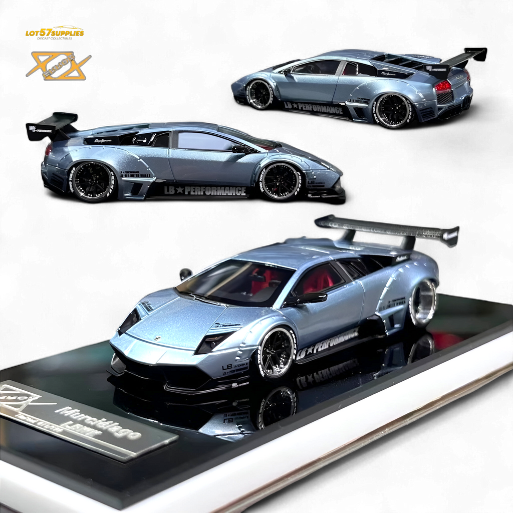 404ERROR Lamborghini Murcielago LBWK Ice Blue 1:64