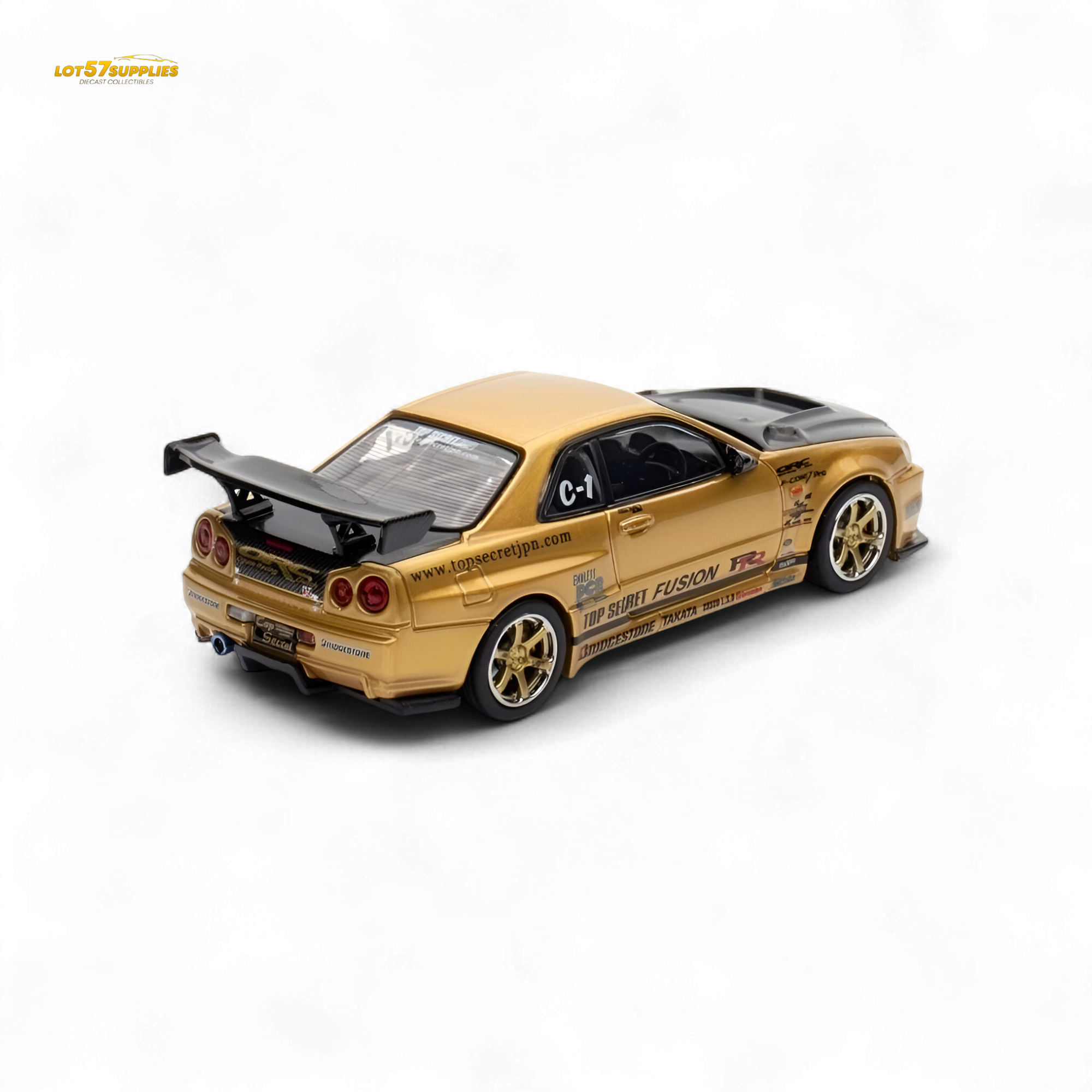 INNO64 Top Secret R34 GT-R Gold 1:64
