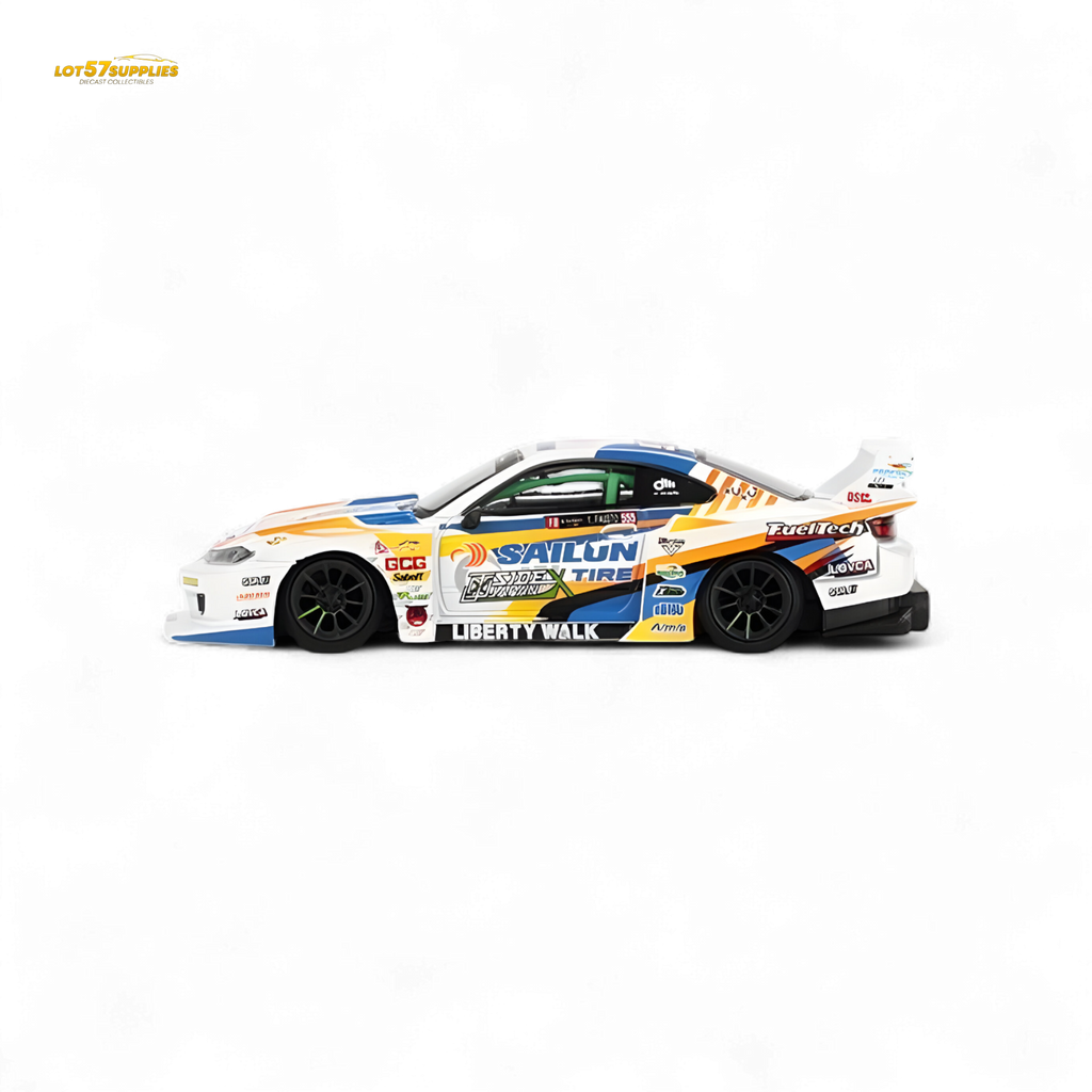 Mini GT Nissan LB-Super Silhouette S15 Silvia 2023 Formula Drift Japan #895 1:64