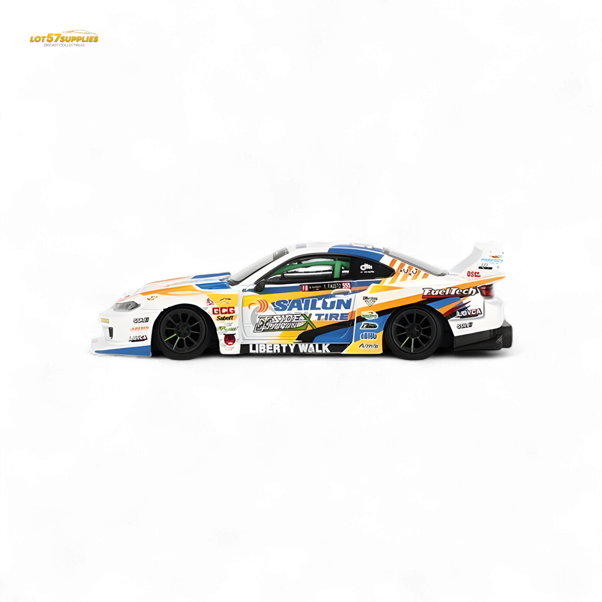 Mini GT Nissan LB-Super Silhouette S15 Silvia 2023 Formula Drift Japan #895 1:64