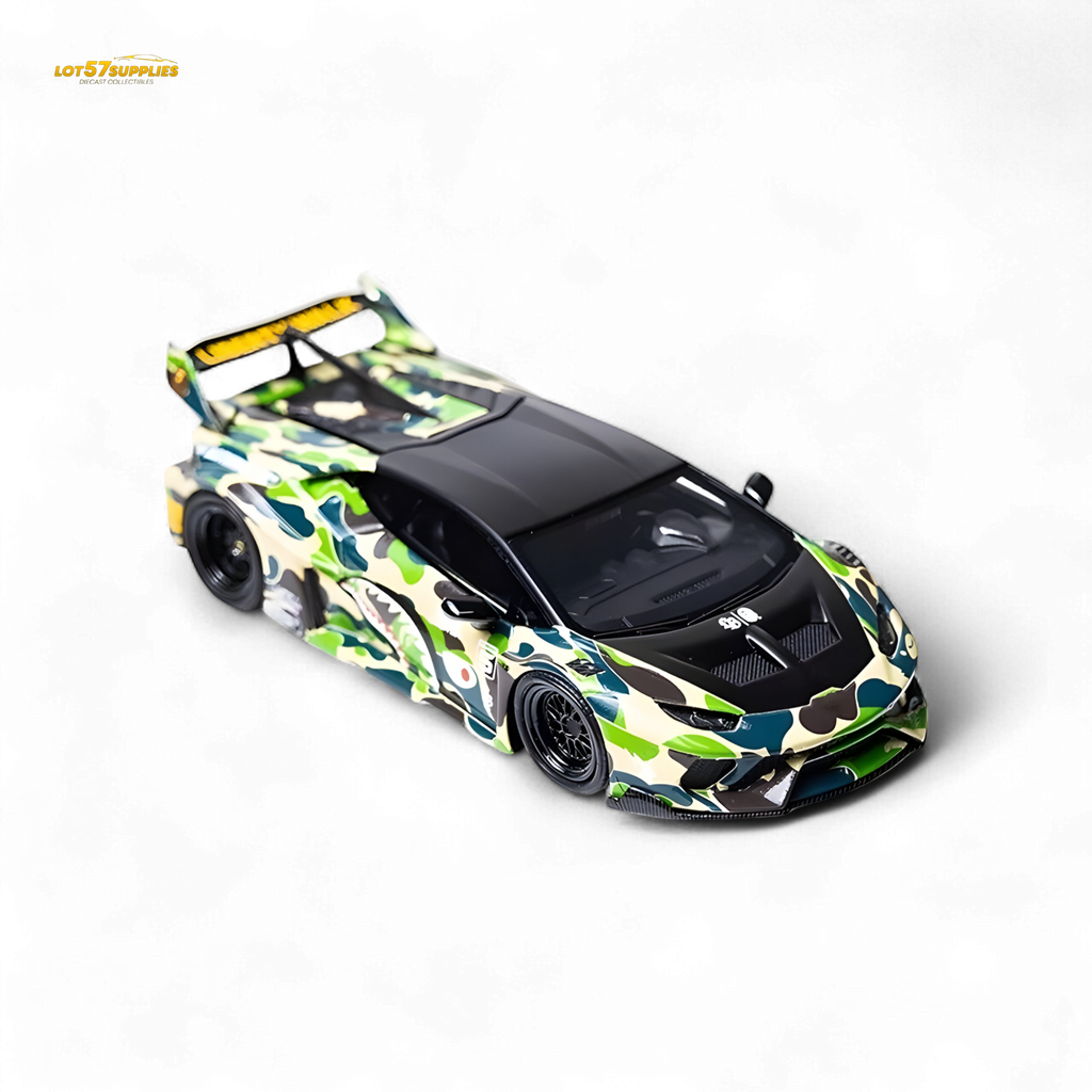 Flame Lamborghini Huracan LP610-4 LWBK WideBody Camouflage 1:64