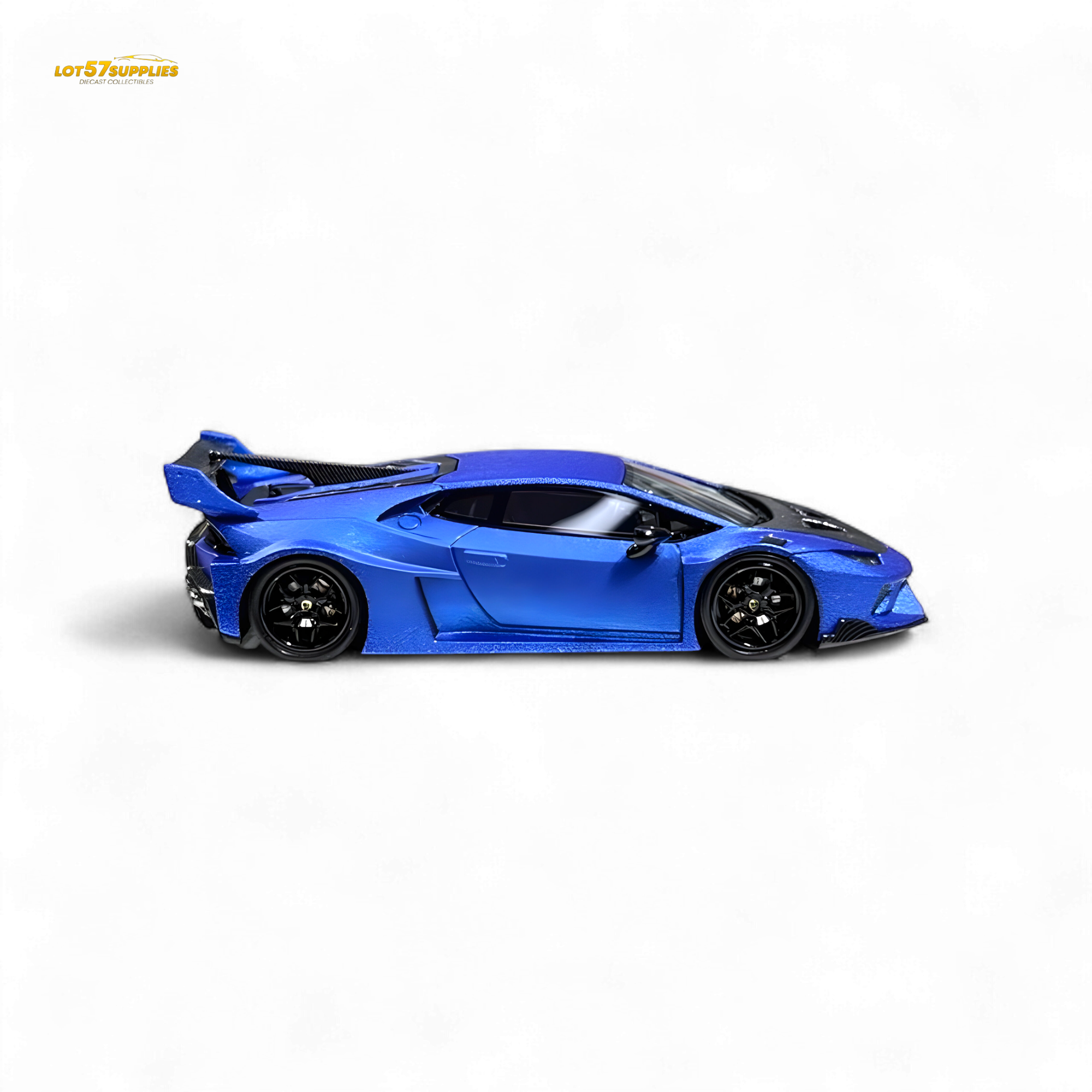 Flame Lamborghini Huracan LP610-4 WideBody Resin - Matte Blue 1:64