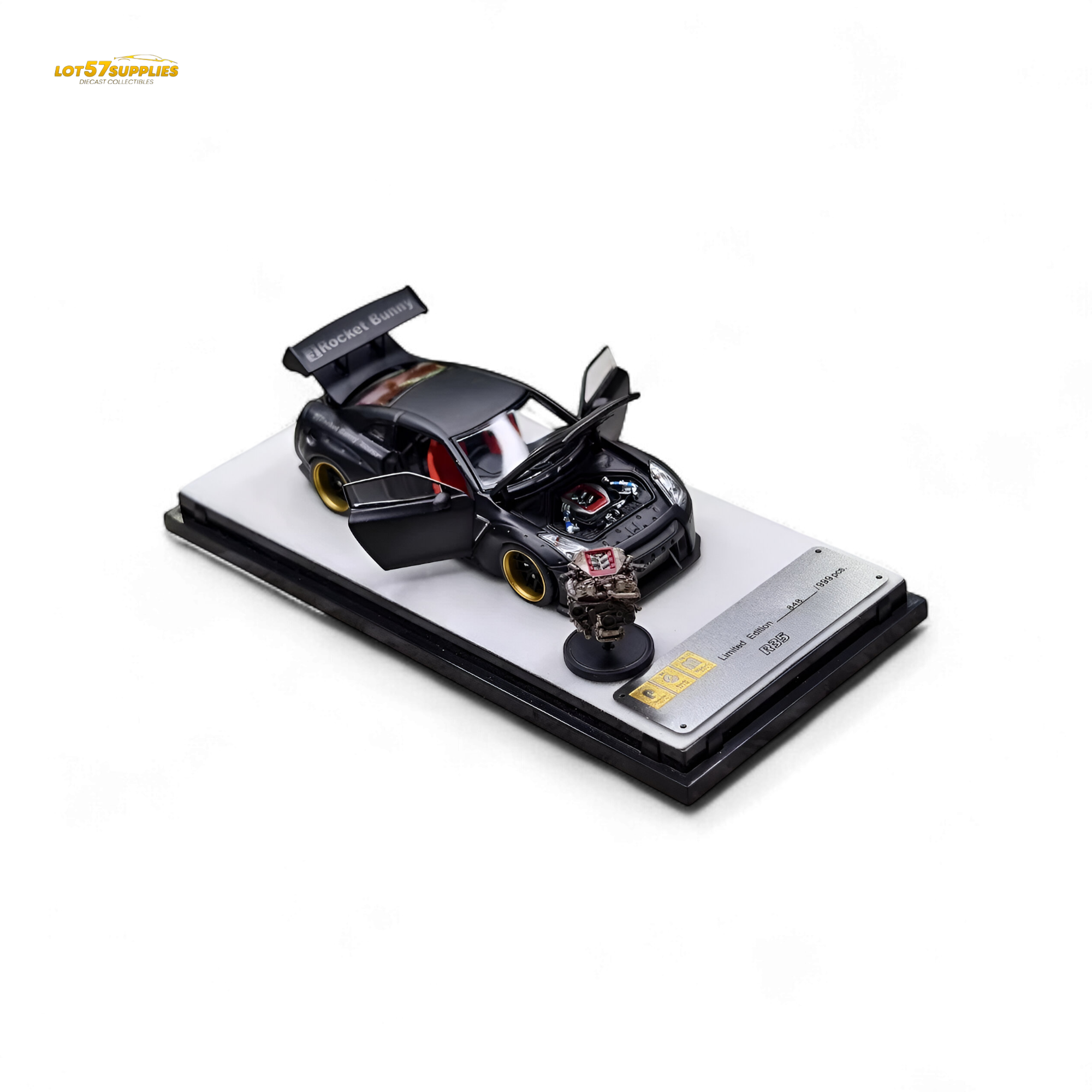 PGM Rocket Bunny R35 Matte Black 1:64