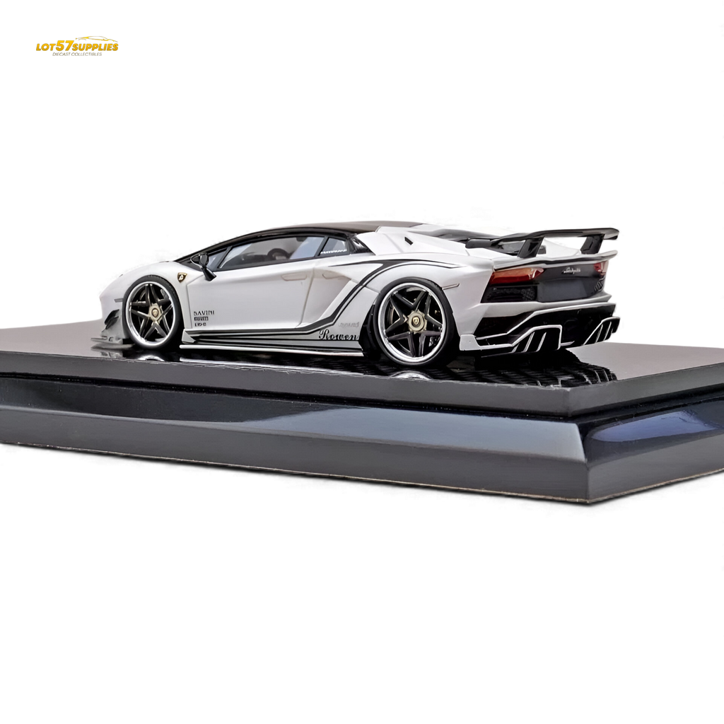 YM Model Lamborghini Aventador S Rowen White 1:64