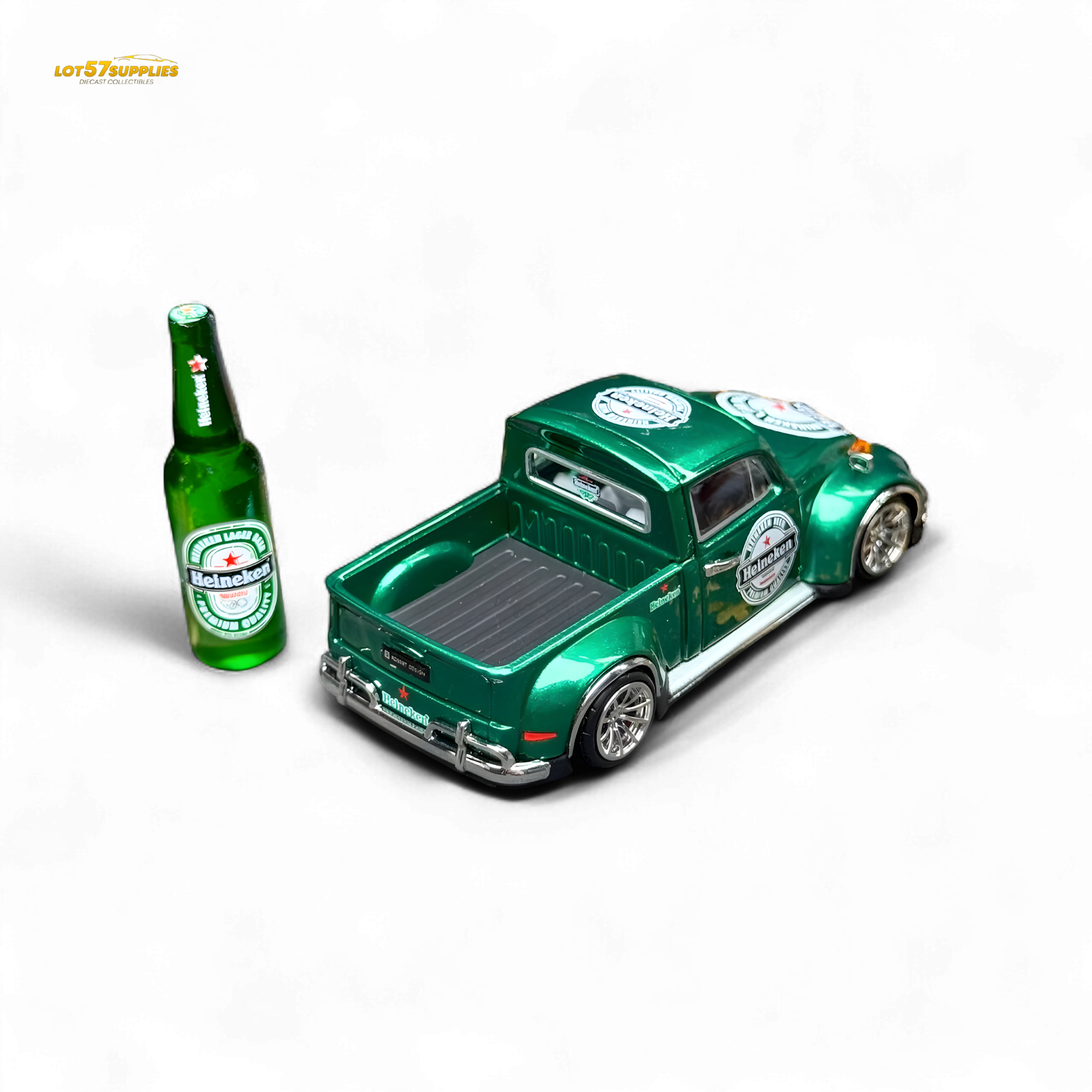 Liberty64 VW Beetle Pickup Heineken Livery 1:64