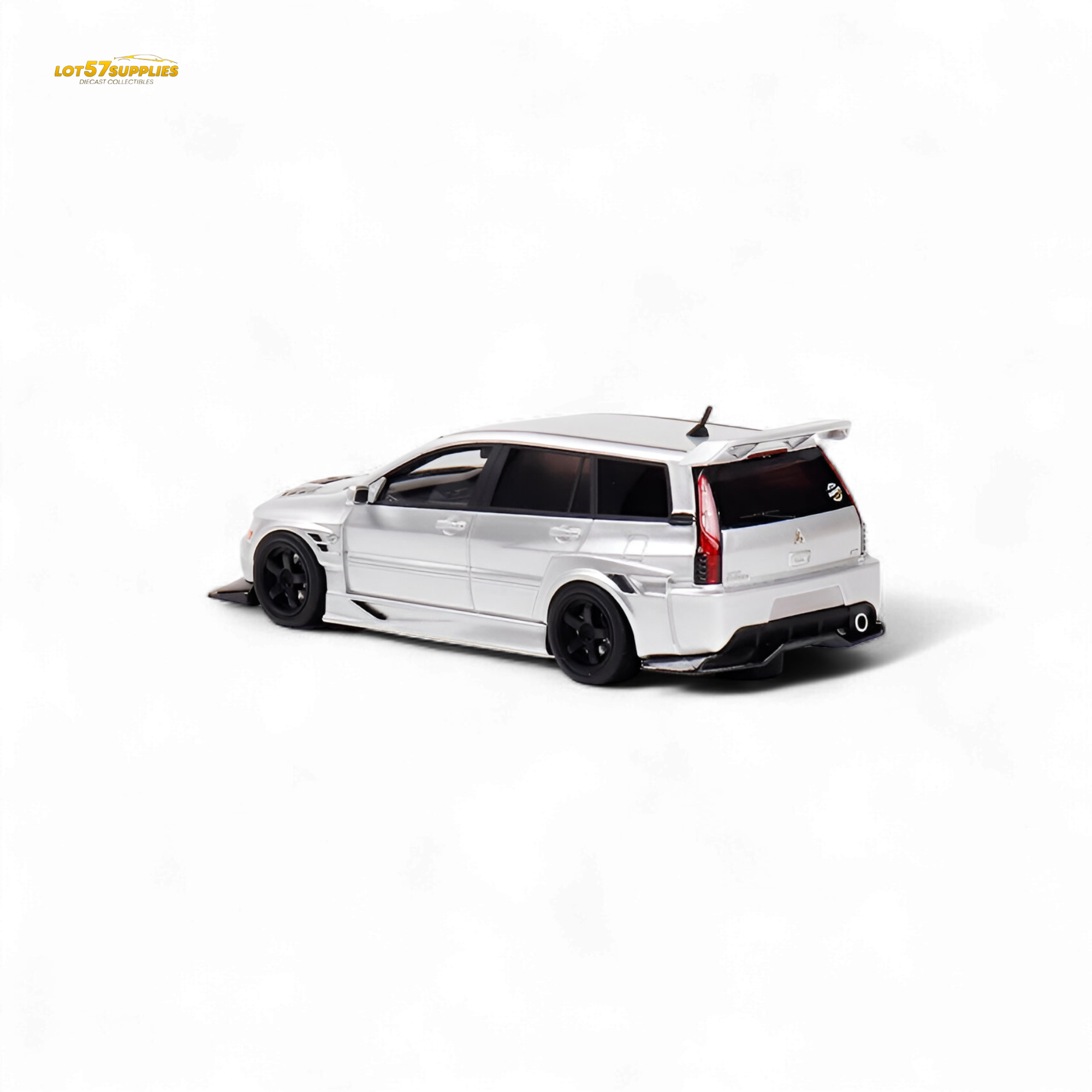 404ERROR Mitsubishi Lancer EVO 9 Wagon Glossy Silver 1:64