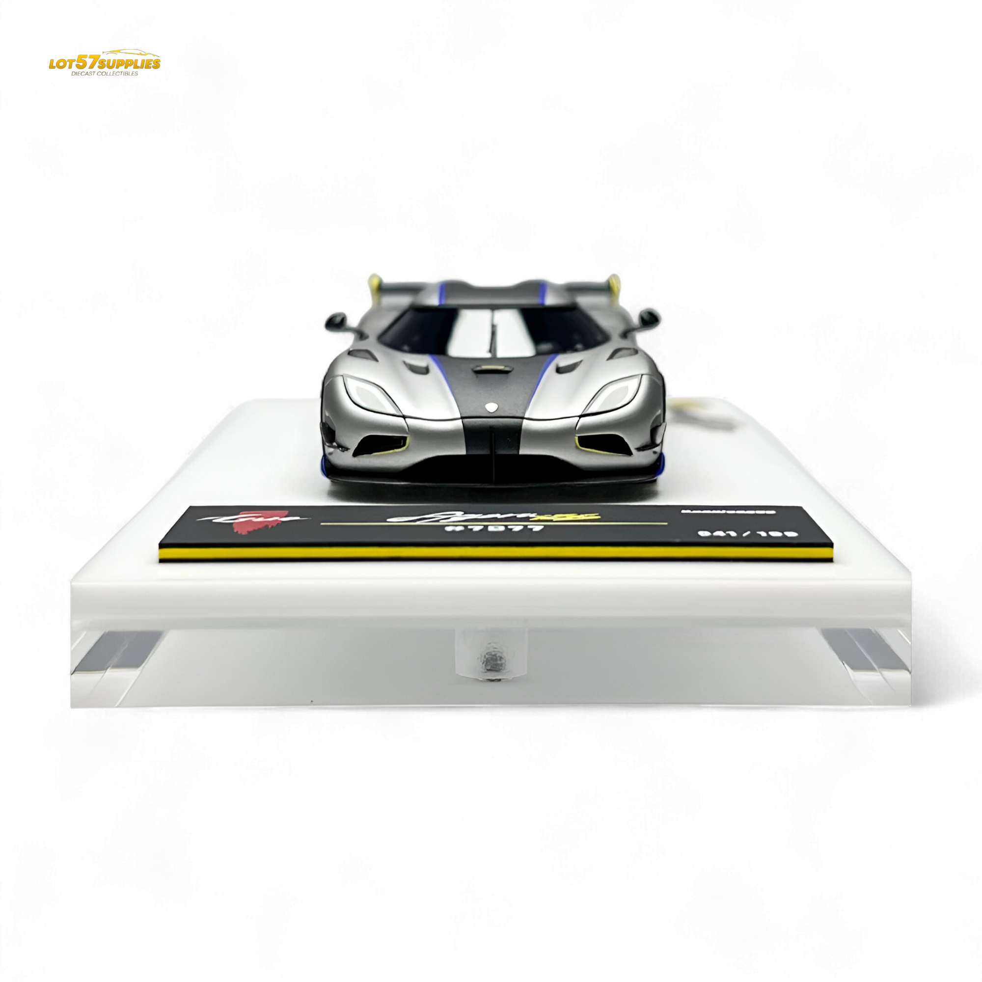Guo Ji Agera RS Matte Silver Gray 1:64