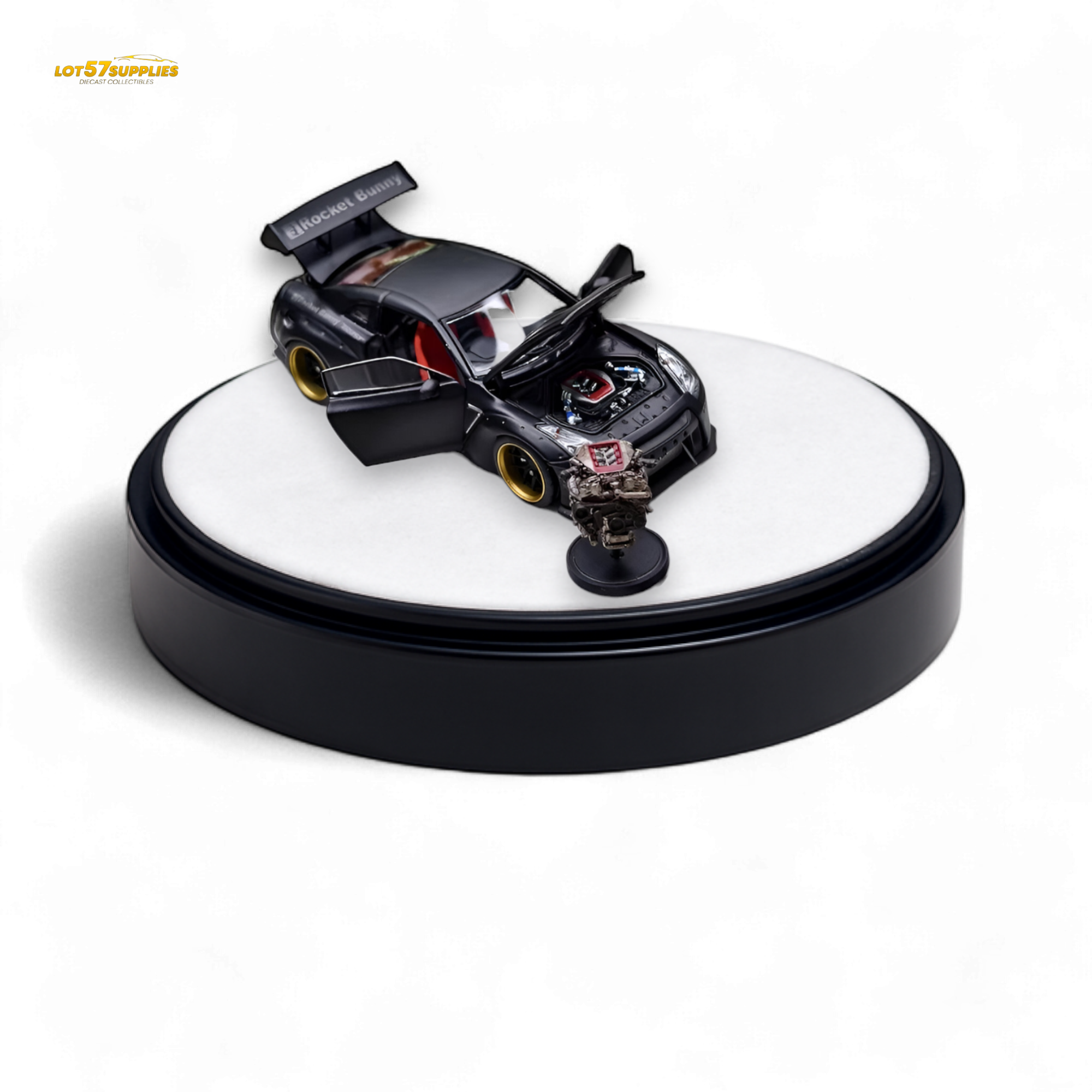 PGM Rocket Bunny R35 - Matte Black Luxury version 1:64