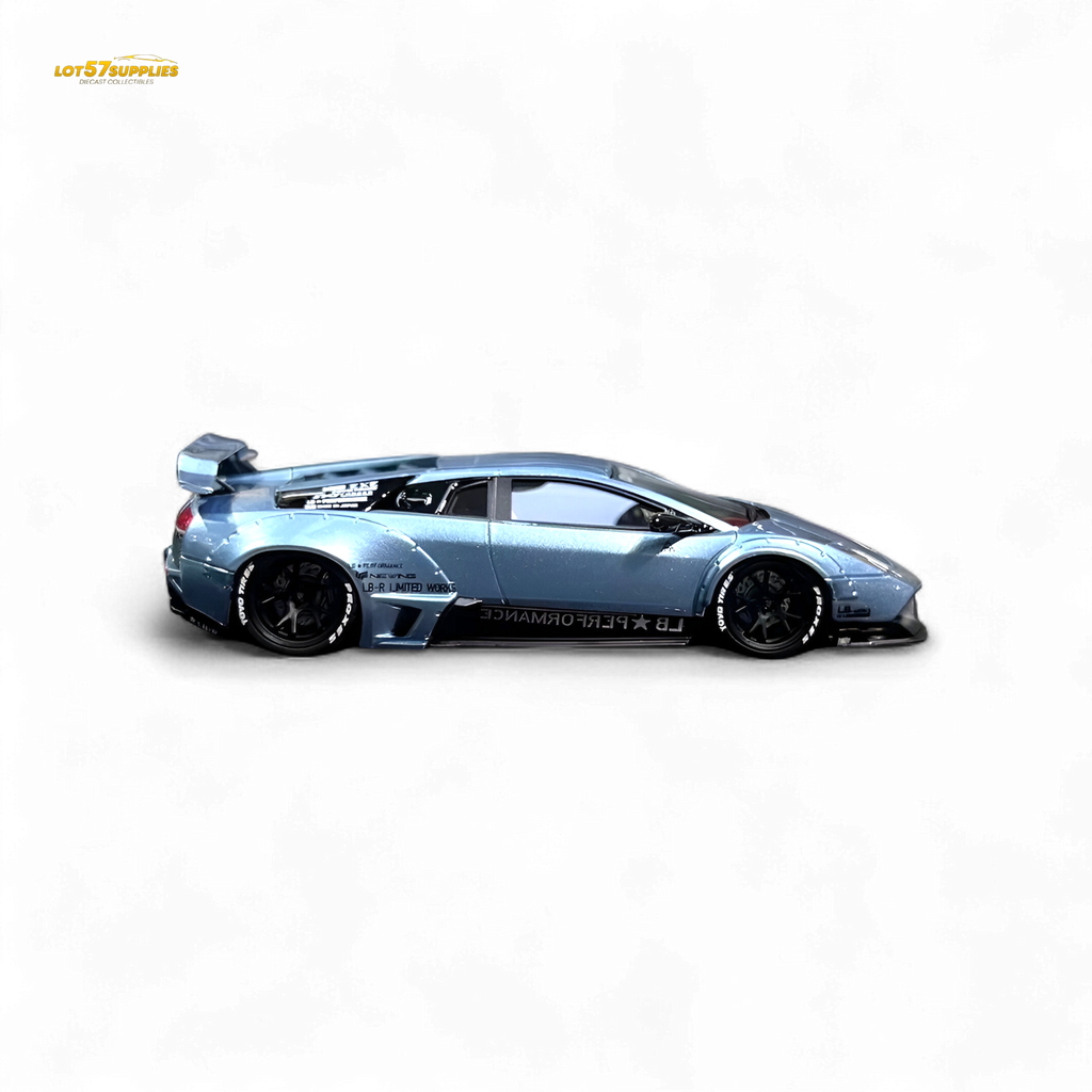 404ERROR Lamborghini Murcielago LBWK Ice Blue Low Spoiler 1:64