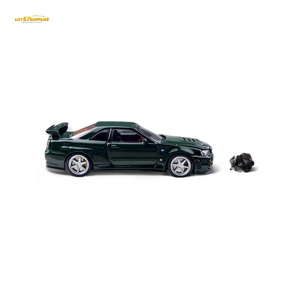 PGM Nissan GTR R34 Z-TUNE British Green 1:64