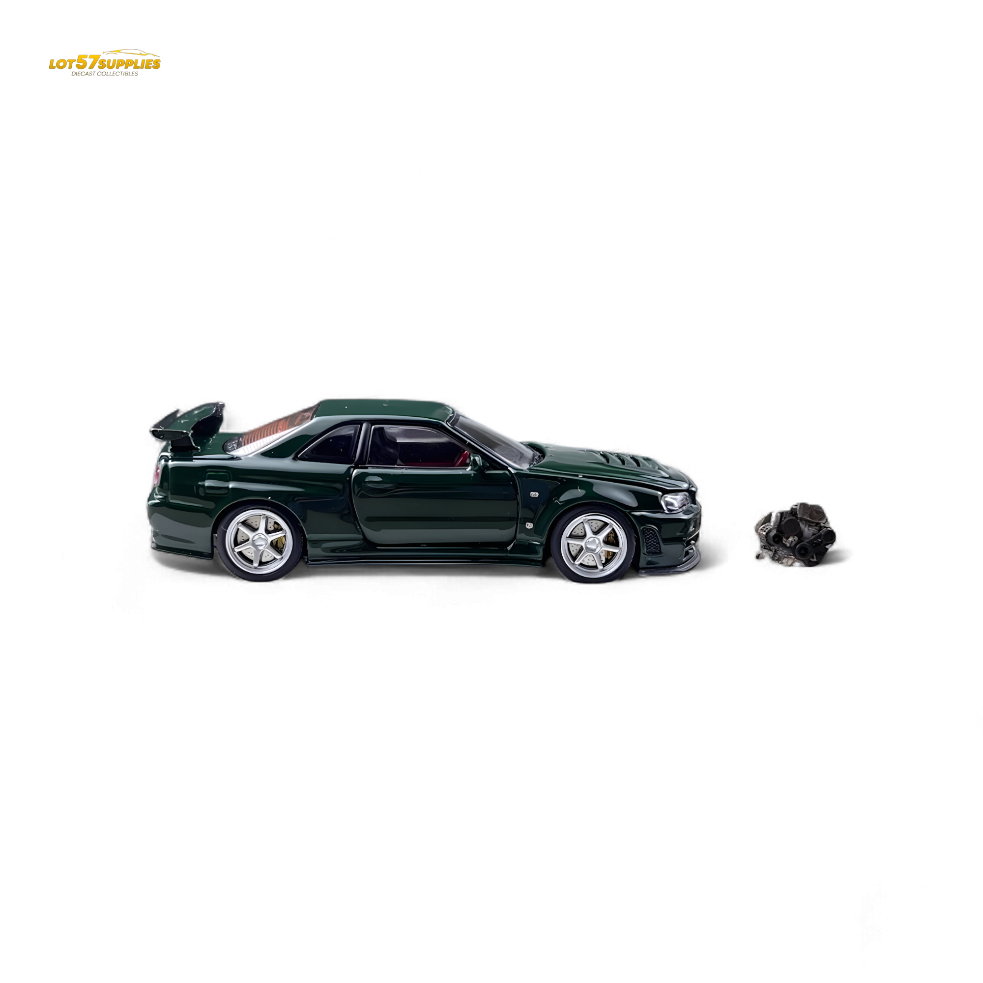 PGM Nissan GTR R34 Z-TUNE British Green 1:64