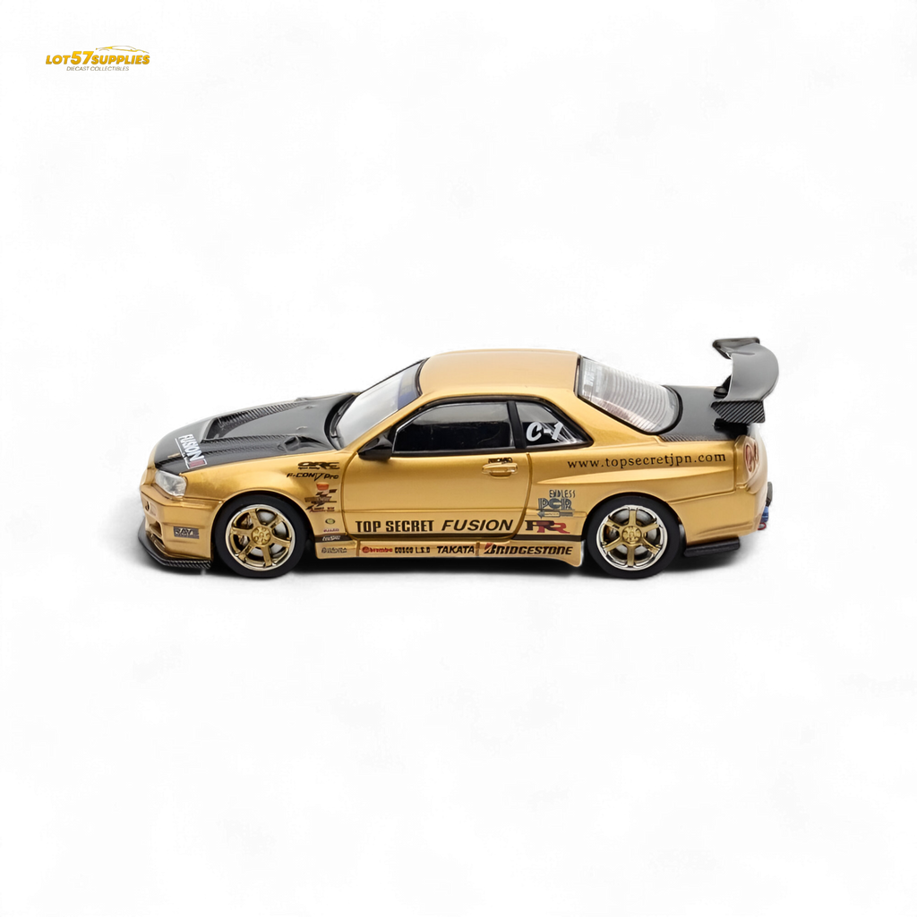 INNO64 Top Secret R34 GT-R Gold 1:64