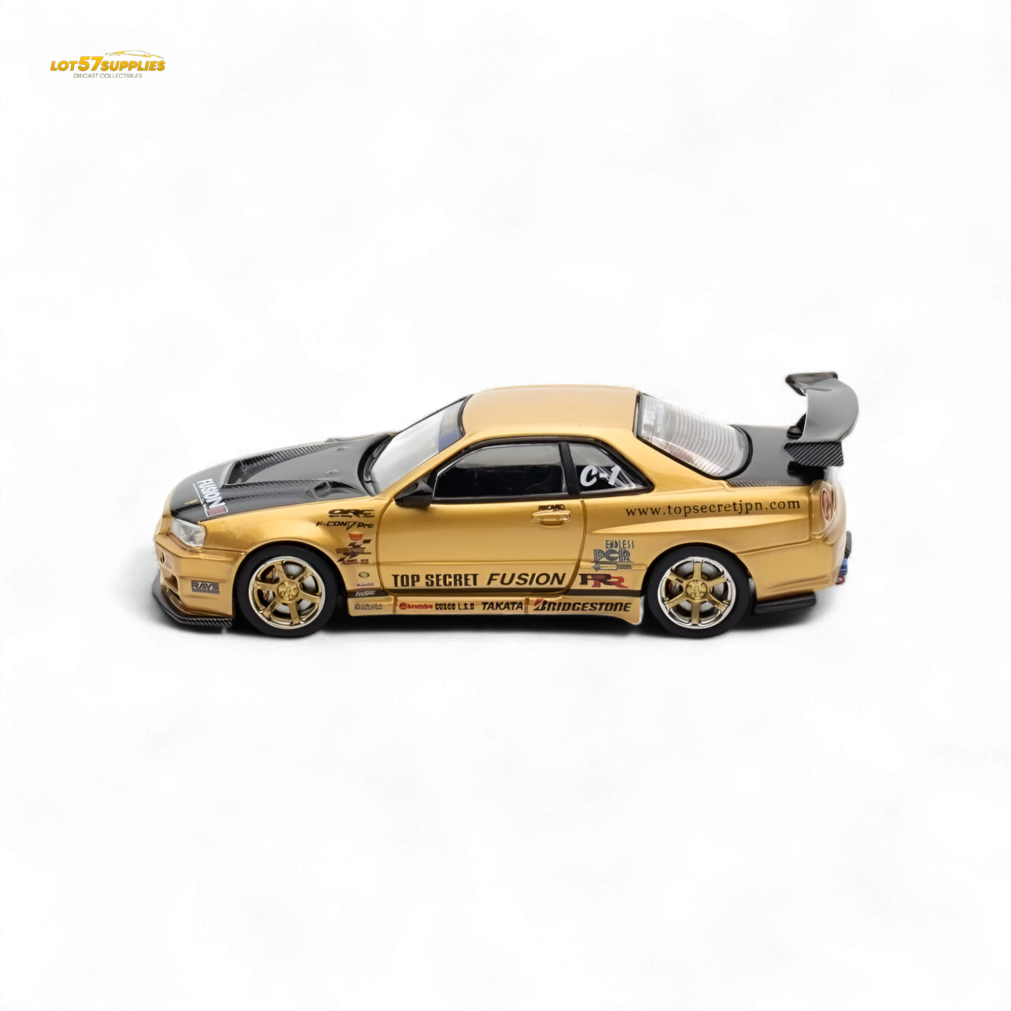 INNO64 Top Secret R34 GT-R Gold 1:64
