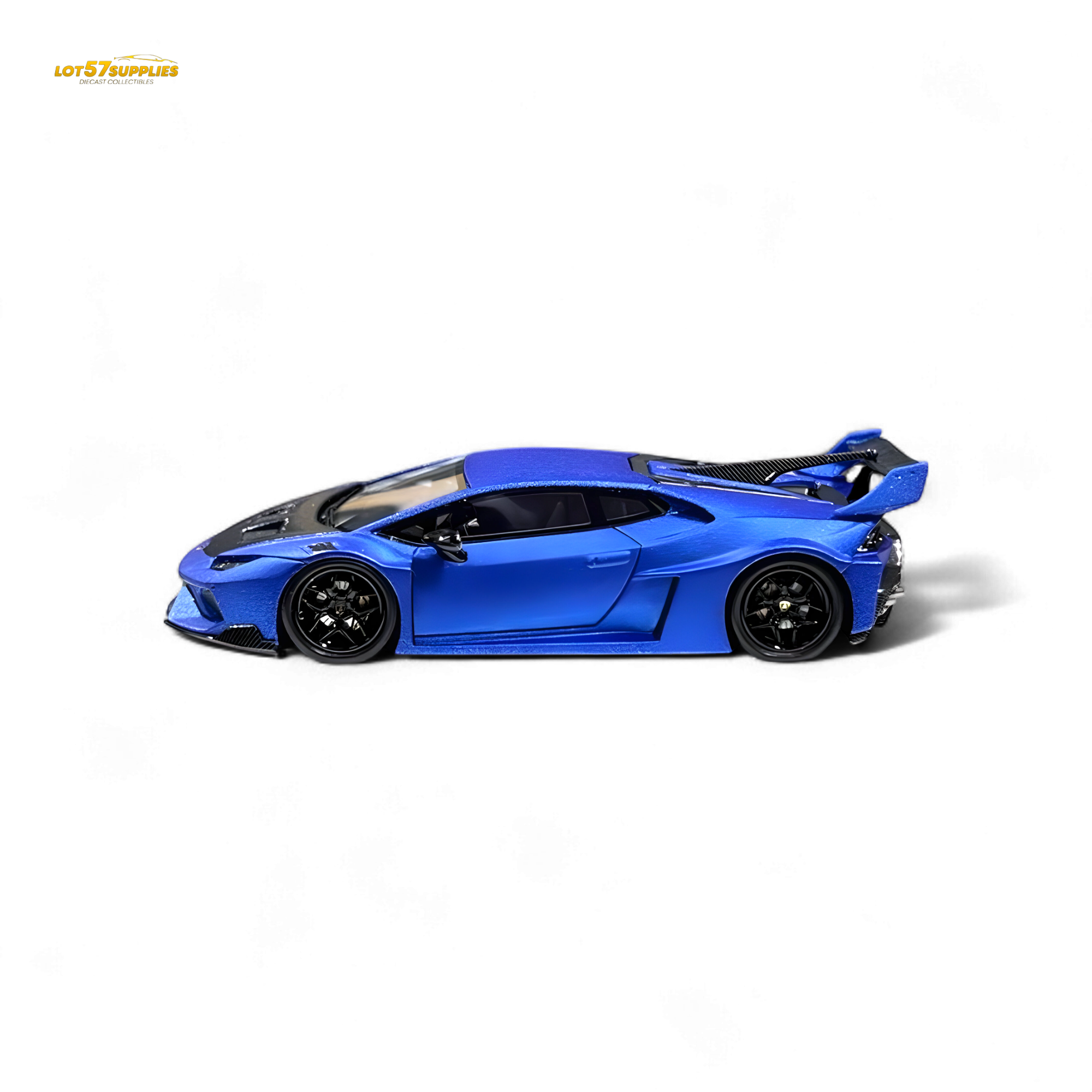 Flame Lamborghini Huracan LP610-4 WideBody Resin - Matte Blue 1:64
