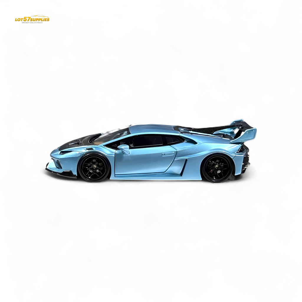 Flame Lamborghini Huracan LP610-4 ICE BLUE 1:64