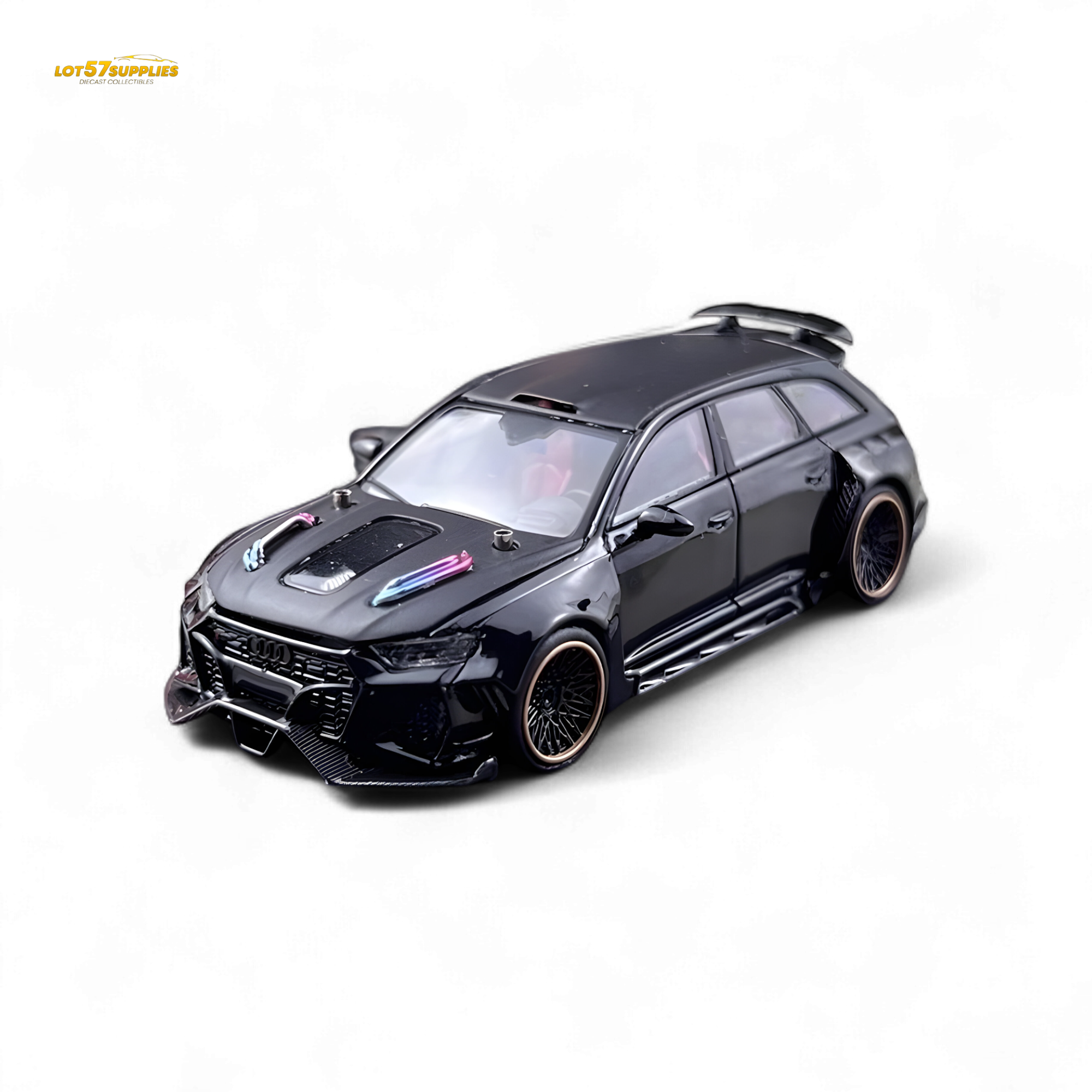 DCM Audi RS6 Wagon Metallic Black 1:64