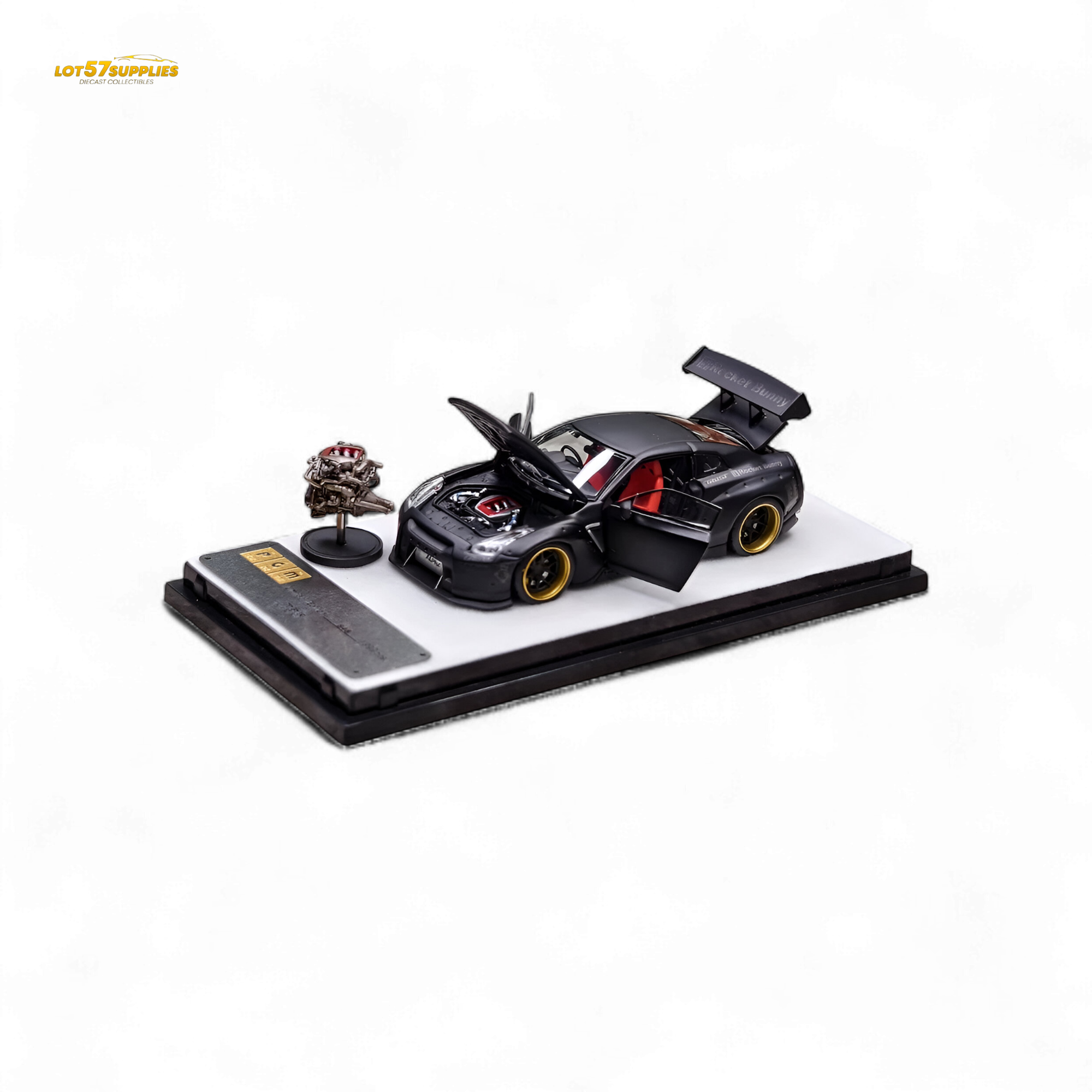 PGM Rocket Bunny R35 Matte Black 1:64