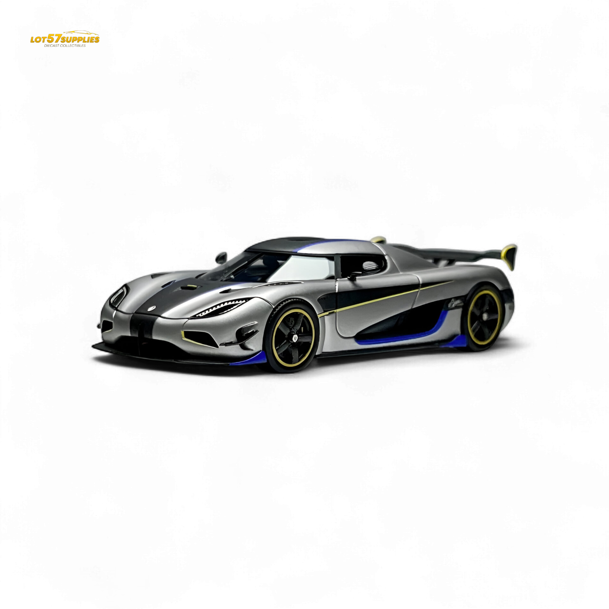 Guo Ji Agera RS Matte Silver Gray 1:64