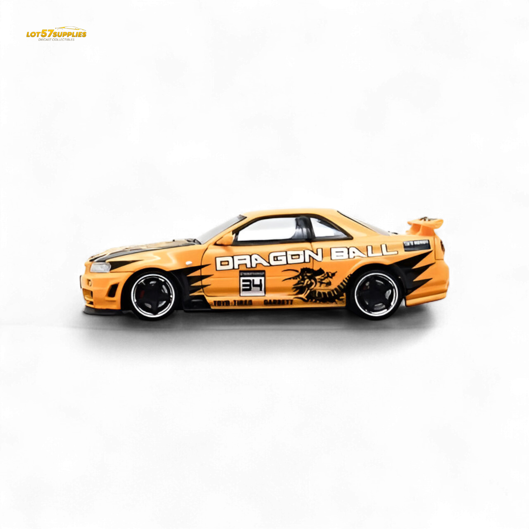 Fast Speed Skyline R34 GT-R Orange Dragon Z 1:64