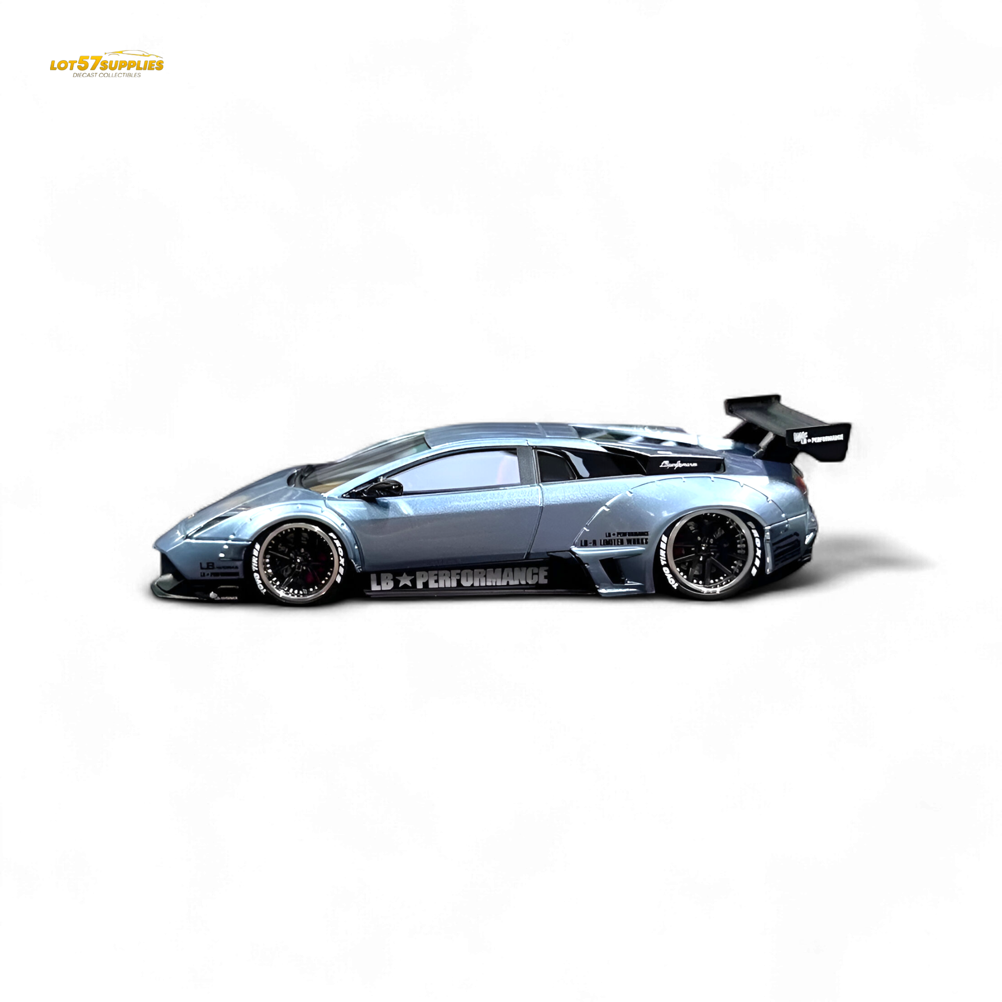 404ERROR Lamborghini Murcielago LBWK Ice Blue 1:64