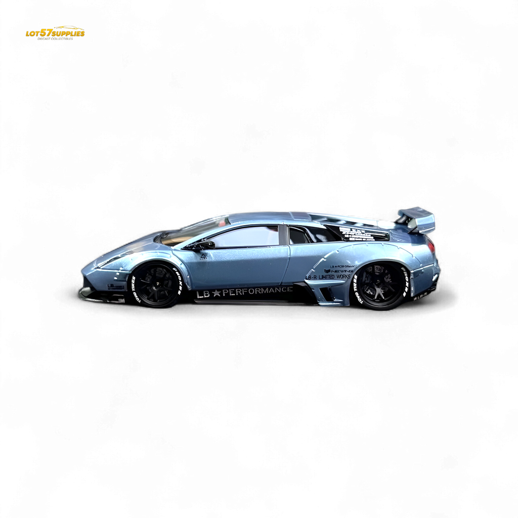 404ERROR Lamborghini Murcielago LBWK Ice Blue Low Spoiler 1:64