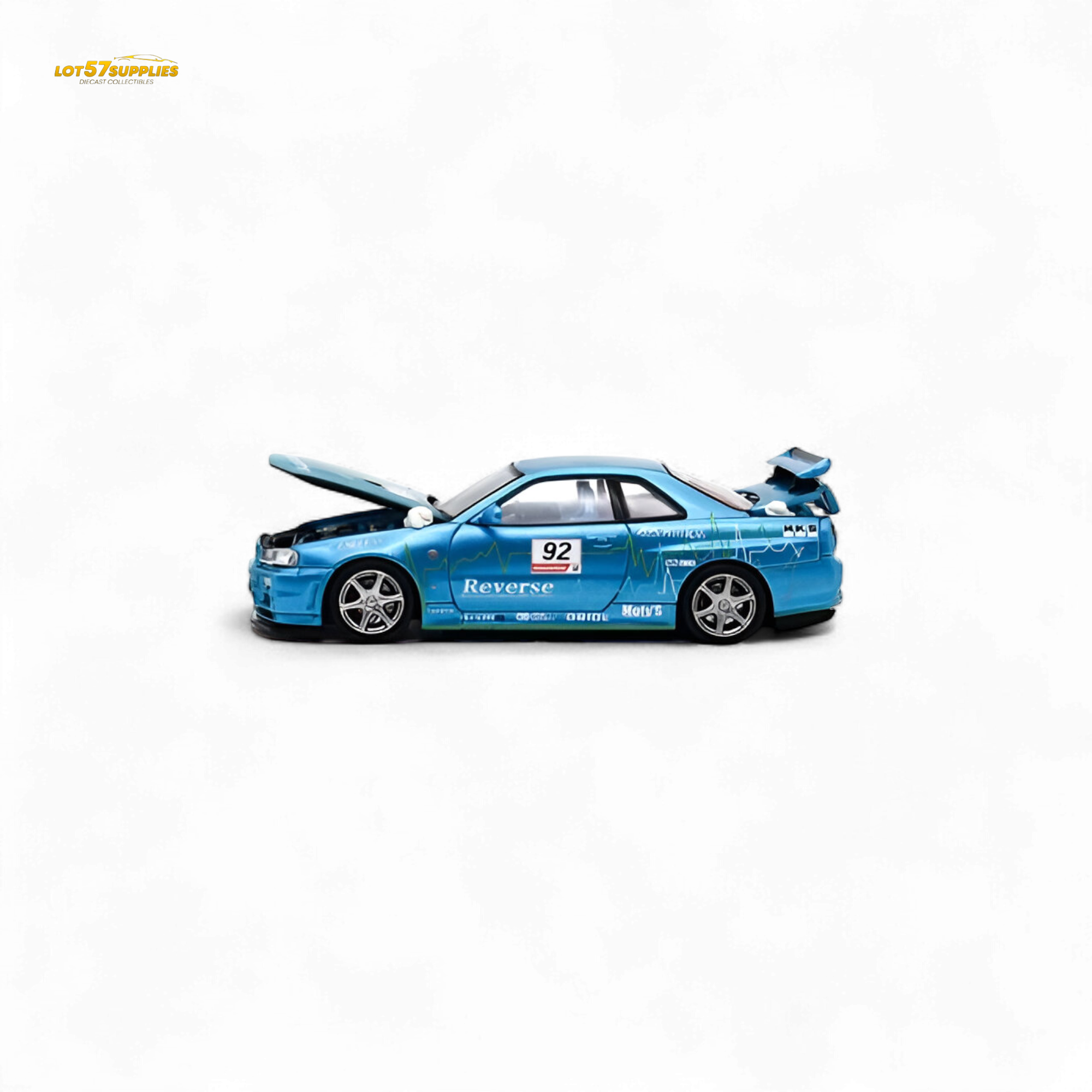 Cool ART Nissan Skyline R34 Blue #92 1:64