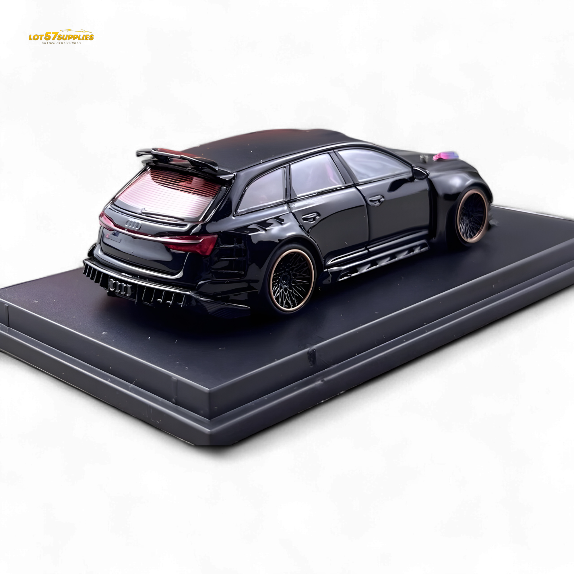 DCM Audi RS6 Wagon Metallic Black 1:64