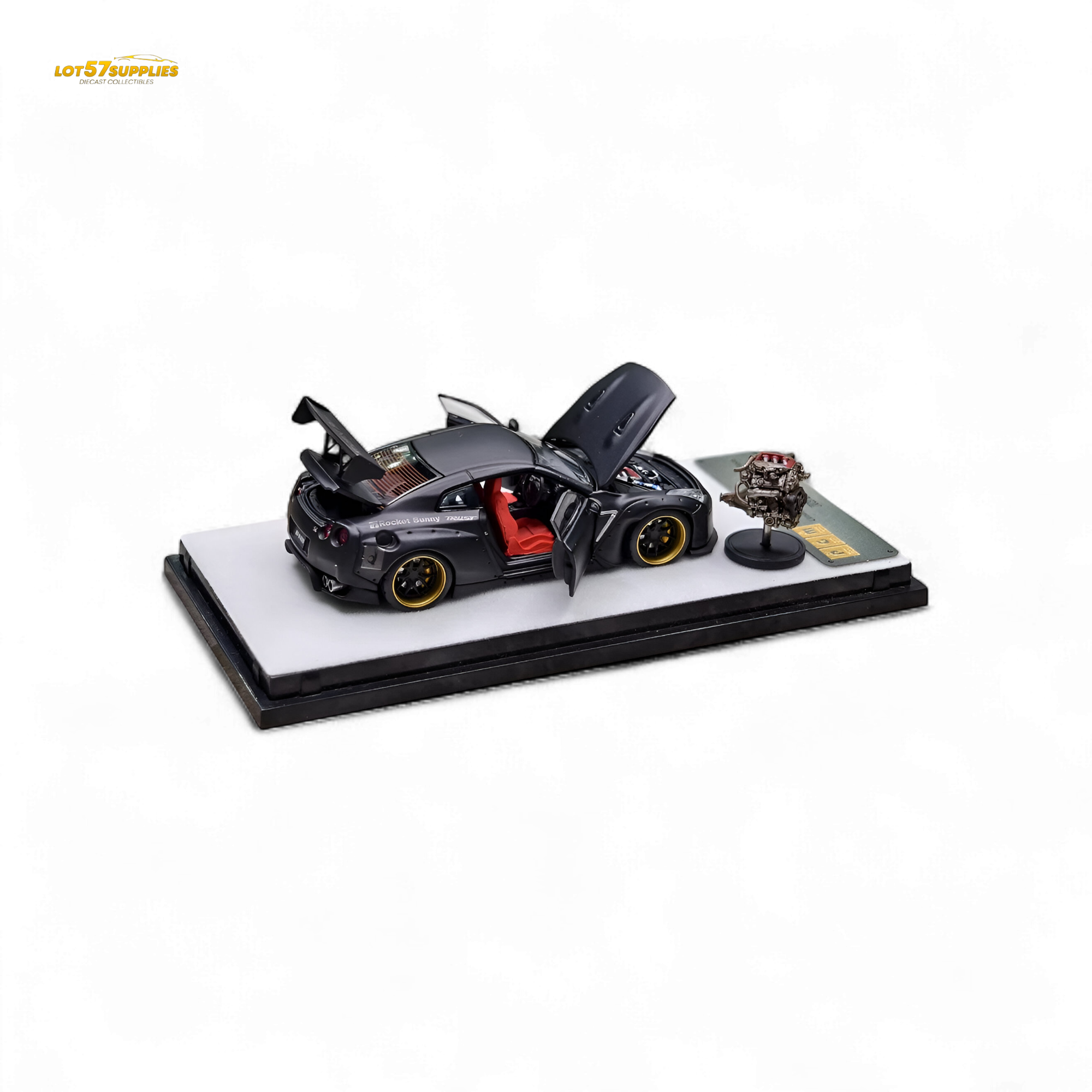 PGM Rocket Bunny R35 Matte Black 1:64