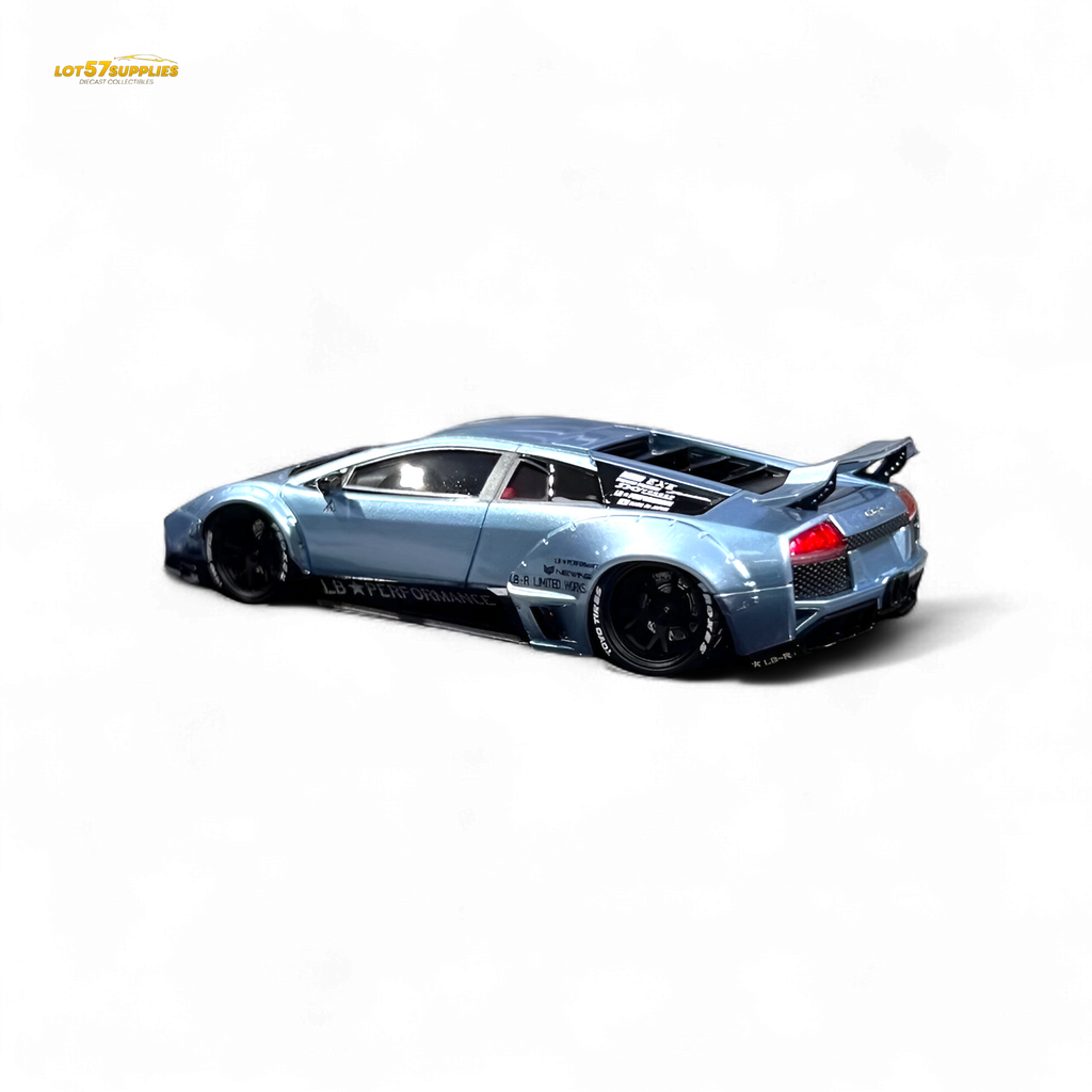 404ERROR Lamborghini Murcielago LBWK Ice Blue Low Spoiler 1:64
