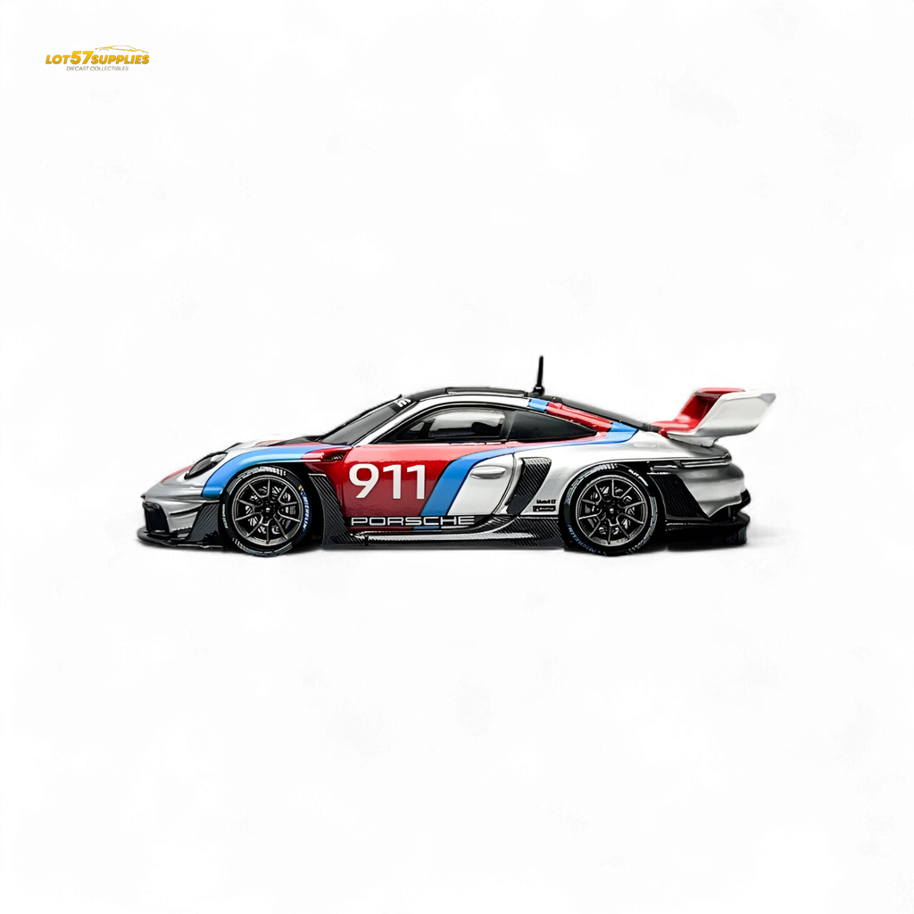HKM Model Porsche 911 GT3 Rennsport Silver 1:64