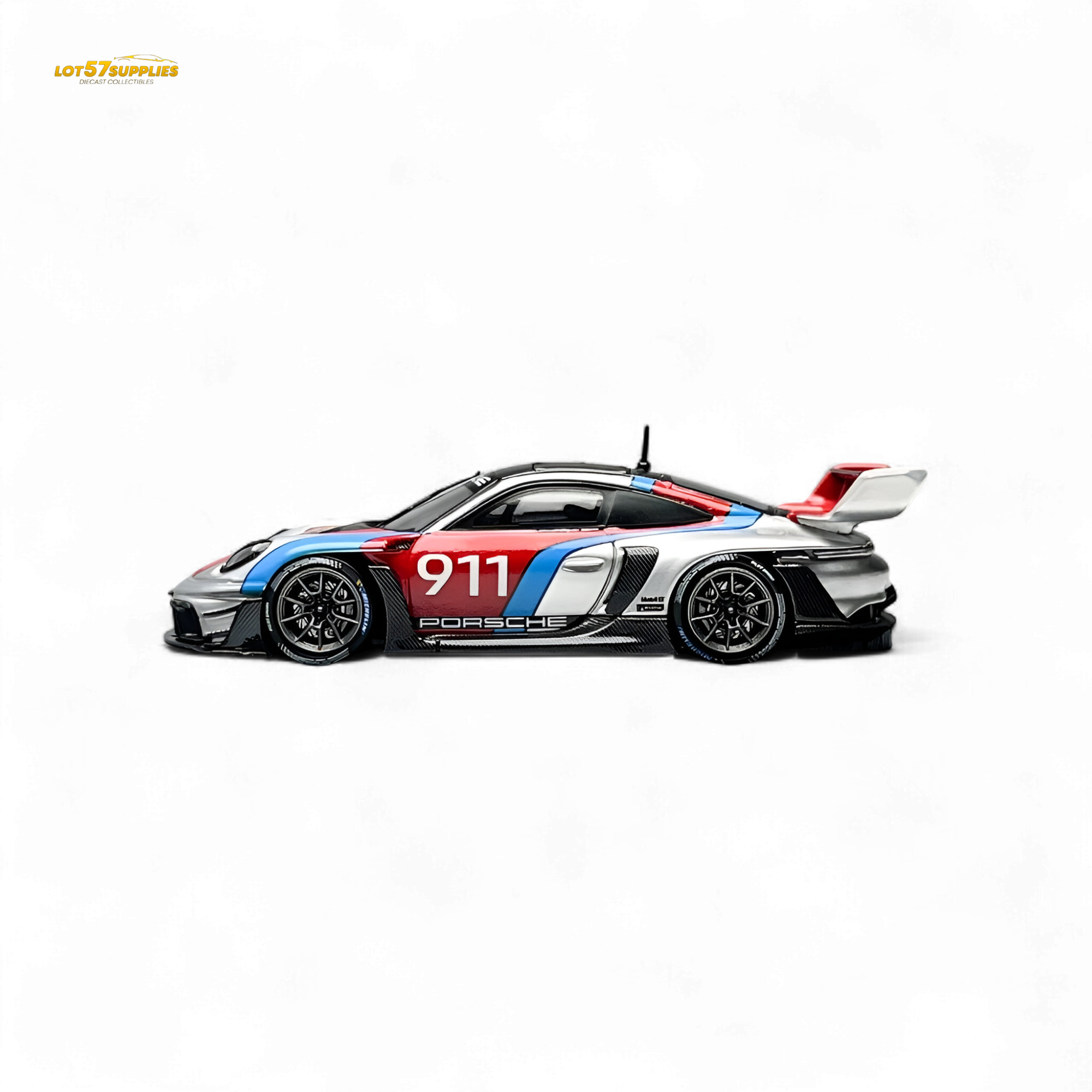 HKM Model Porsche 911 GT3 Rennsport Silver 1:64