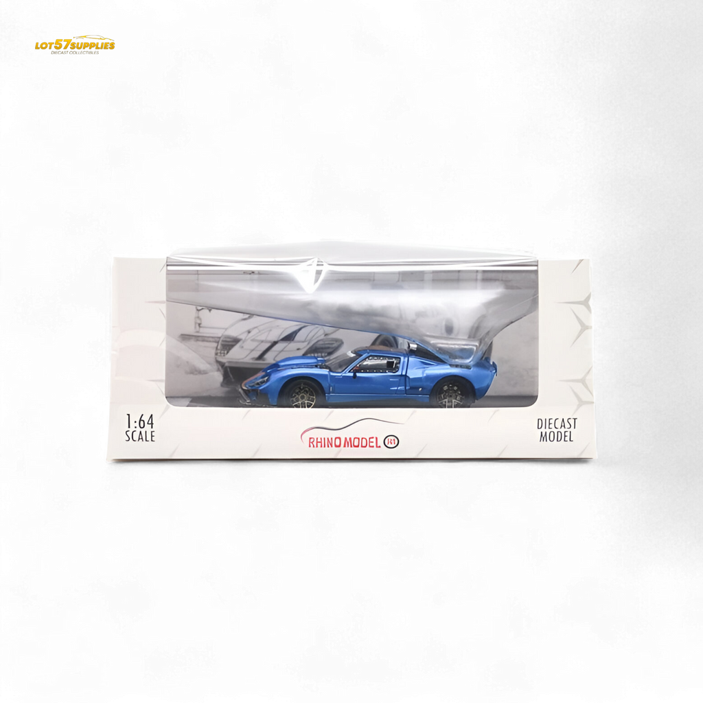 Rhino Model Ford GT40 Blue 1:64